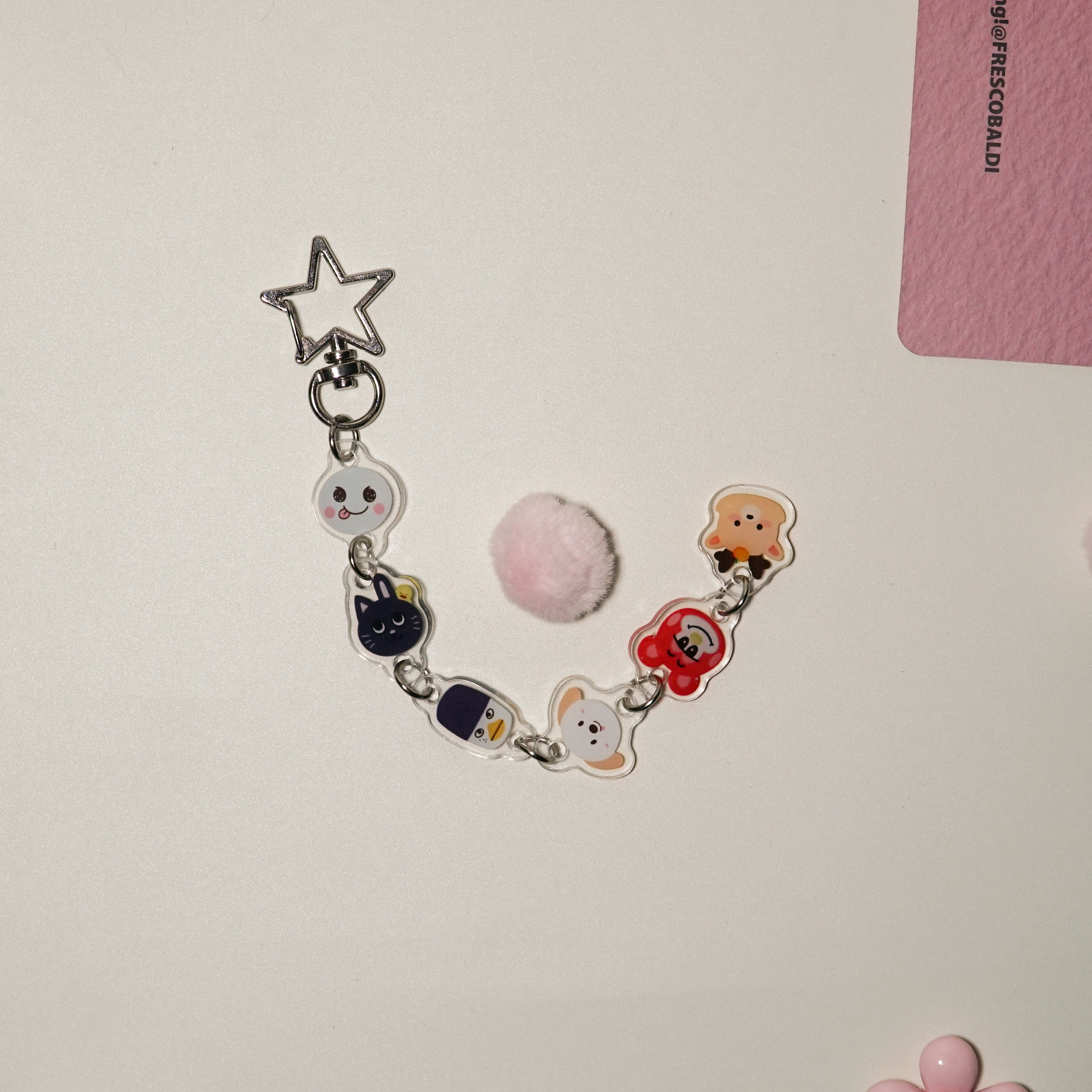 LITTLE RIIZE All-Member Mascot Keychain Charm Chain with Star Clasp Fanmade Kpop Acrylic Bag Accessory BRIIZE Gift detail image 6