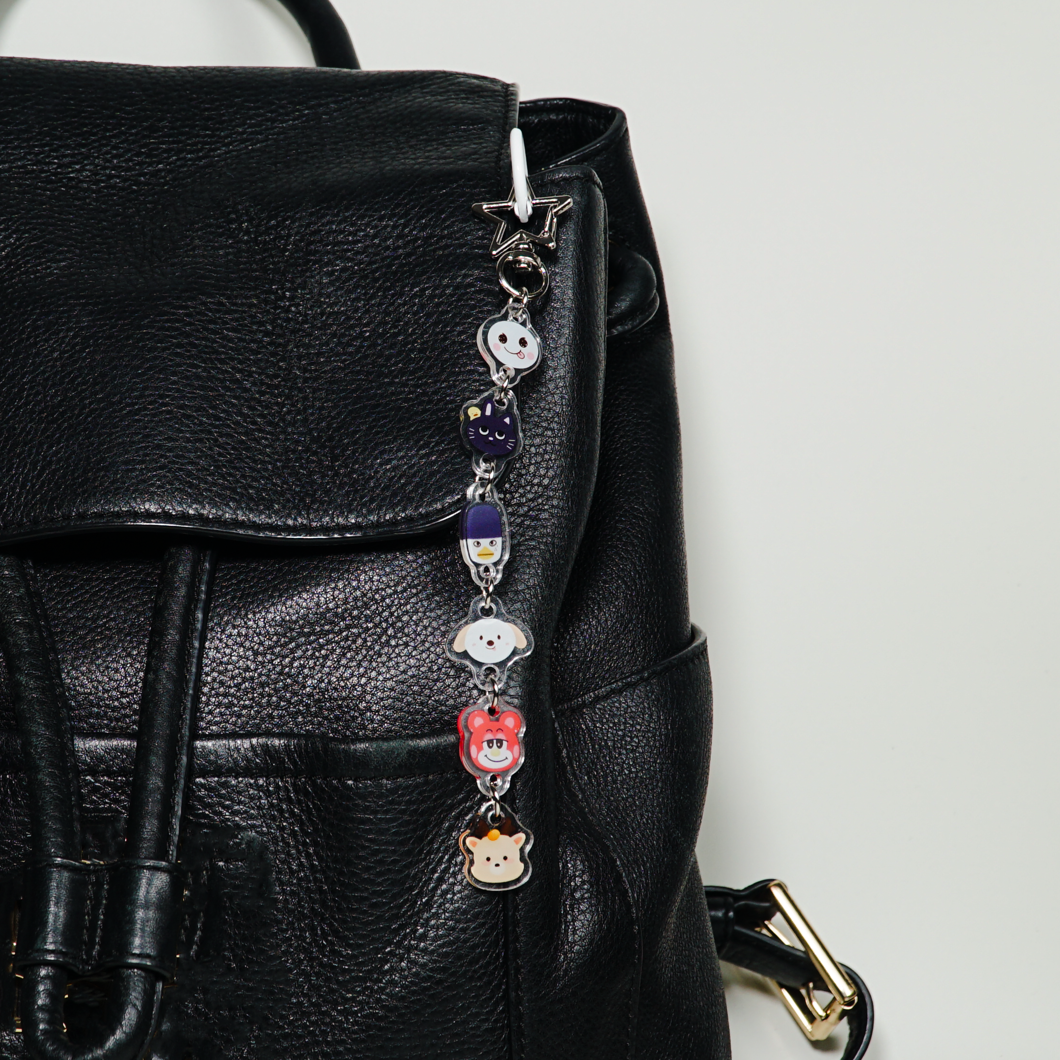 LITTLE RIIZE All-Member Mascot Keychain Charm Chain with Star Clasp Fanmade Kpop Acrylic Bag Accessory BRIIZE Gift detail image 7