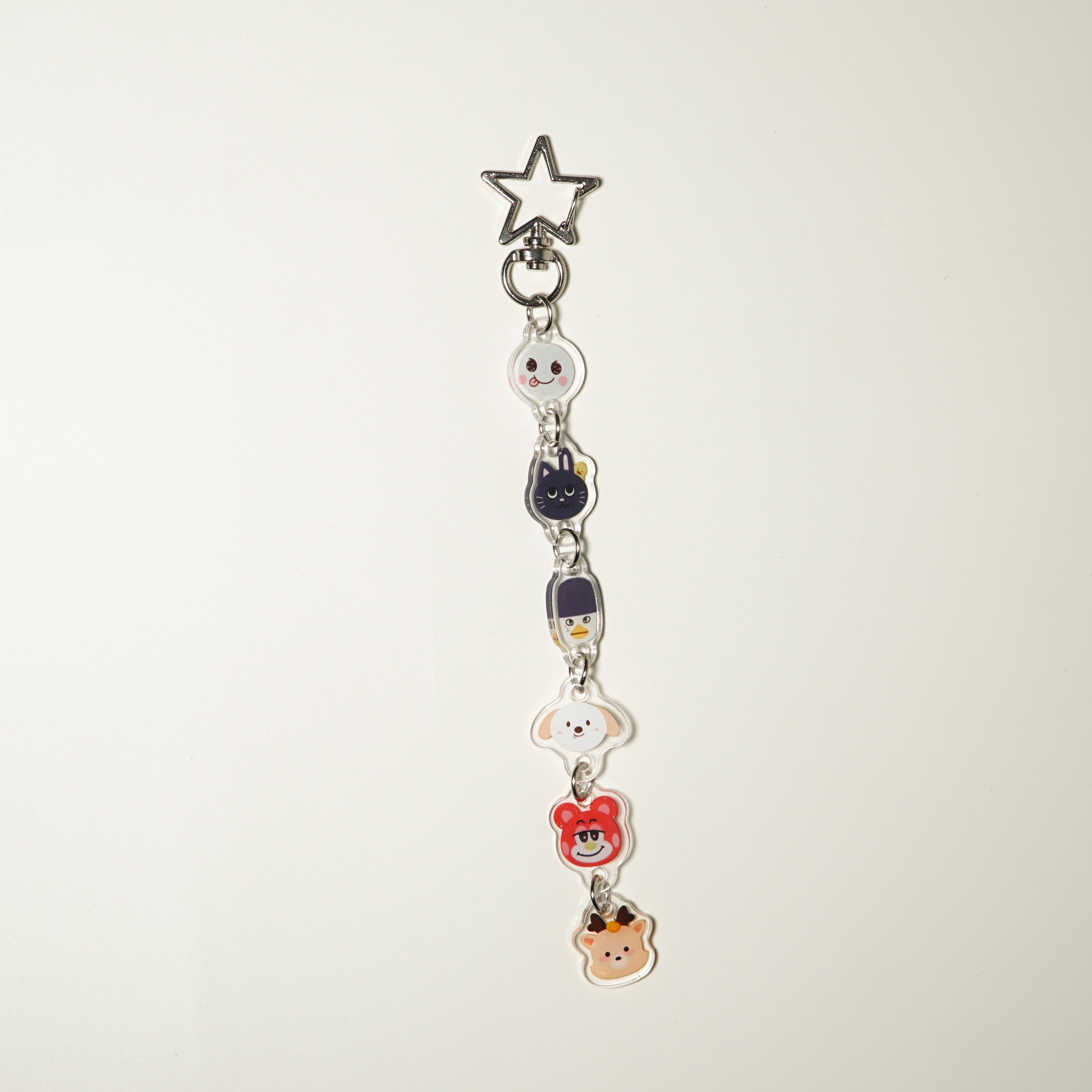 LITTLE RIIZE All-Member Mascot Keychain Charm Chain with Star Clasp Fanmade Kpop Acrylic Bag Accessory BRIIZE Gift detail image 9