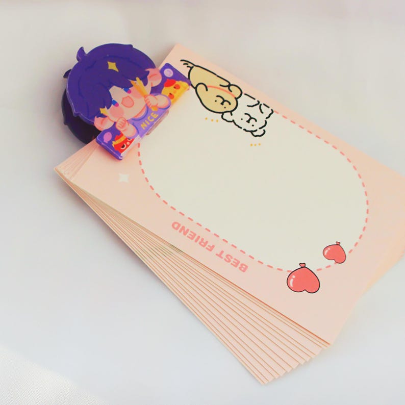 Love and Deepspace Acrylic Clips Set Xavier Zayne Rafayel Sylus Caleb Chibi Character Paper Clips Fanmade LADS Gift detail image 5