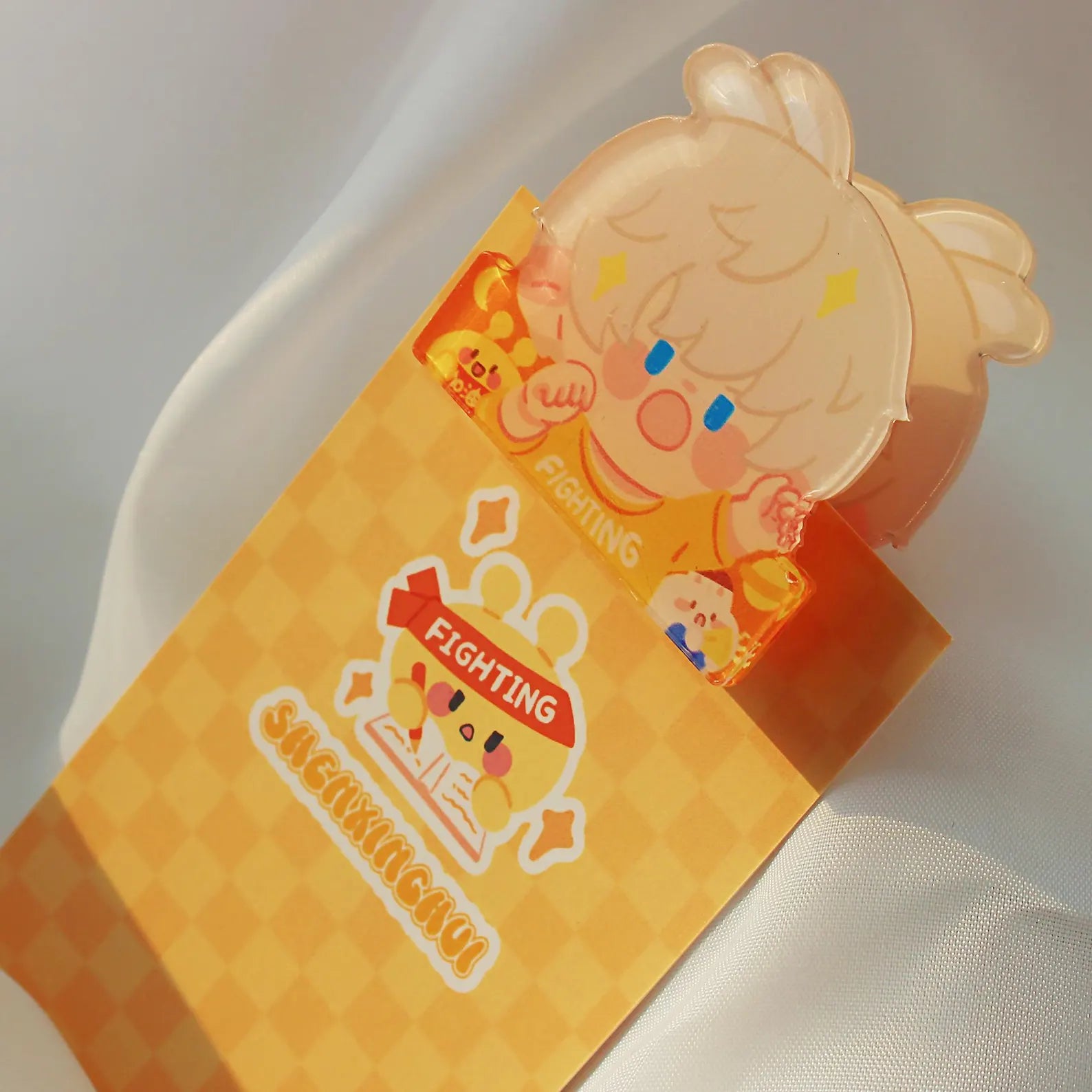 Love and Deepspace Acrylic Clips Set Xavier Zayne Rafayel Sylus Caleb Chibi Character Paper Clips Fanmade LADS Gift detail image 8