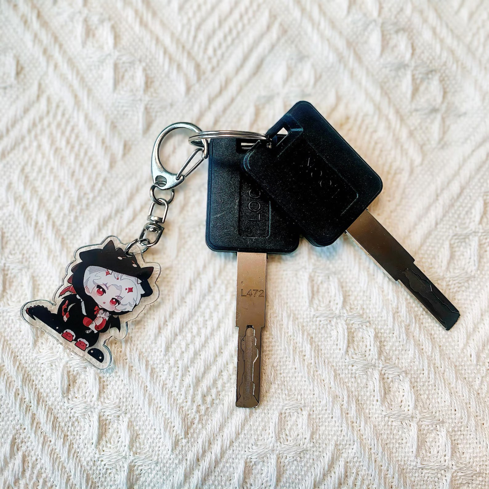 Love and Deepspace Acrylic Keychain Set All 5 Male Leads Xavier Sylus Zayne Rafayel Caleb LADS OT5 Fanmade Bag Charm Gift detail image 8