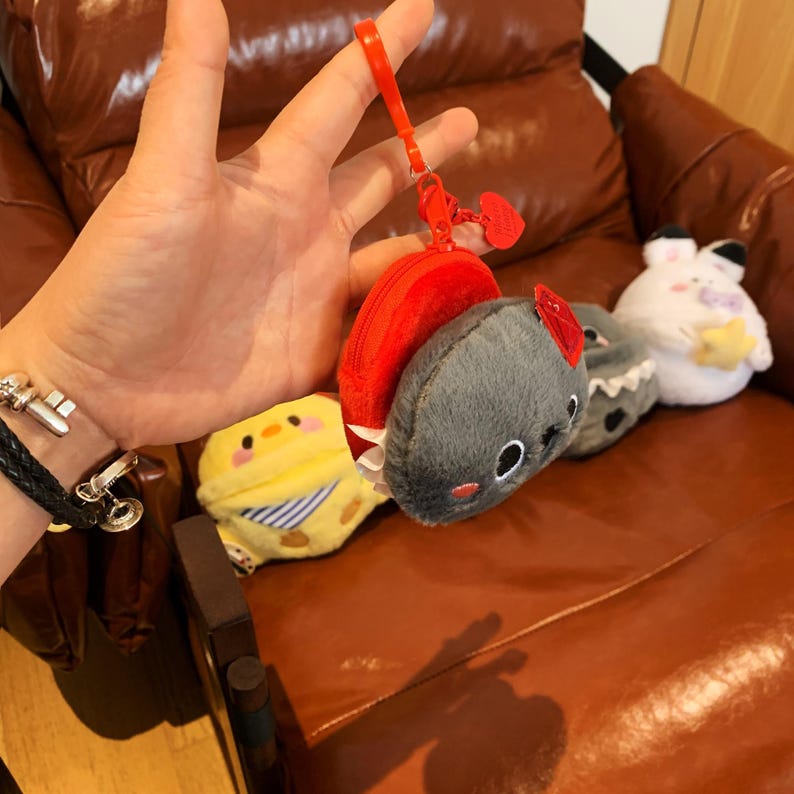 Love and Deepspace Animal Plush Mini Coin Purse Xavier Zayne Rafayel Sylus Caleb Handmade Cute Zipper Pouch Fanmade Gift detail image 4
