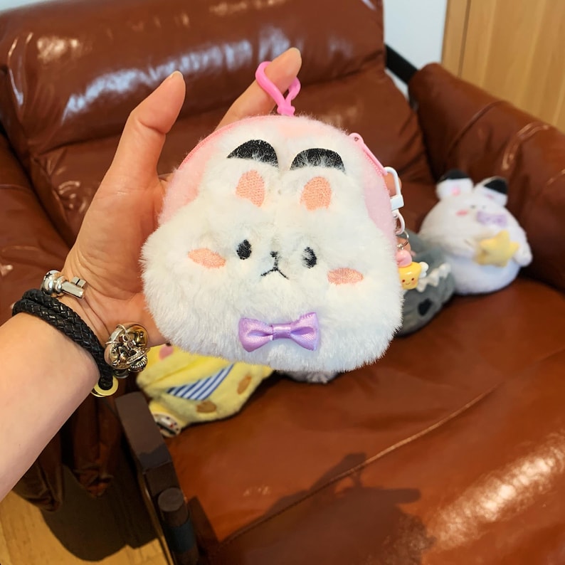 Love and Deepspace Animal Plush Mini Coin Purse Xavier Zayne Rafayel Sylus Caleb Handmade Cute Zipper Pouch Fanmade Gift detail image 5