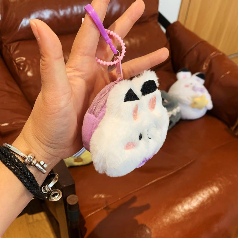 Love and Deepspace Animal Plush Mini Coin Purse Xavier Zayne Rafayel Sylus Caleb Handmade Cute Zipper Pouch Fanmade Gift detail image 6