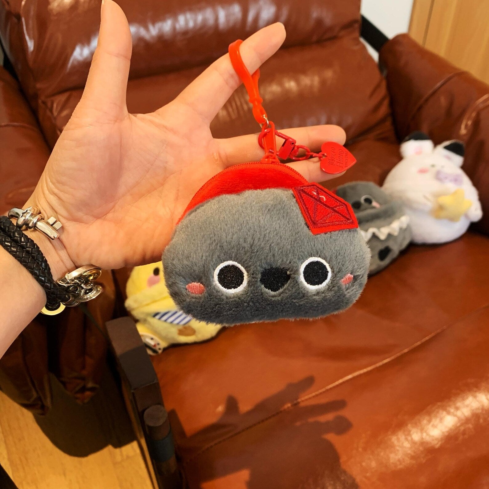 Love and Deepspace Animal Plush Mini Coin Purse Xavier Zayne Rafayel Sylus Caleb Handmade Cute Zipper Pouch Fanmade Gift detail image 8