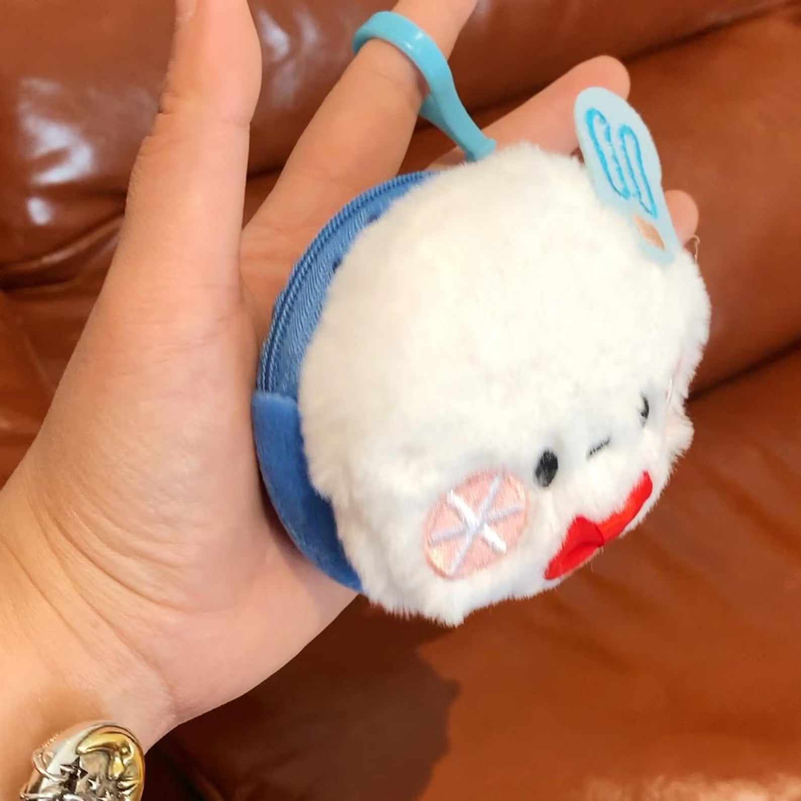 Love and Deepspace Animal Plush Mini Coin Purse Xavier Zayne Rafayel Sylus Caleb Handmade Cute Zipper Pouch Fanmade Gift detail image 9