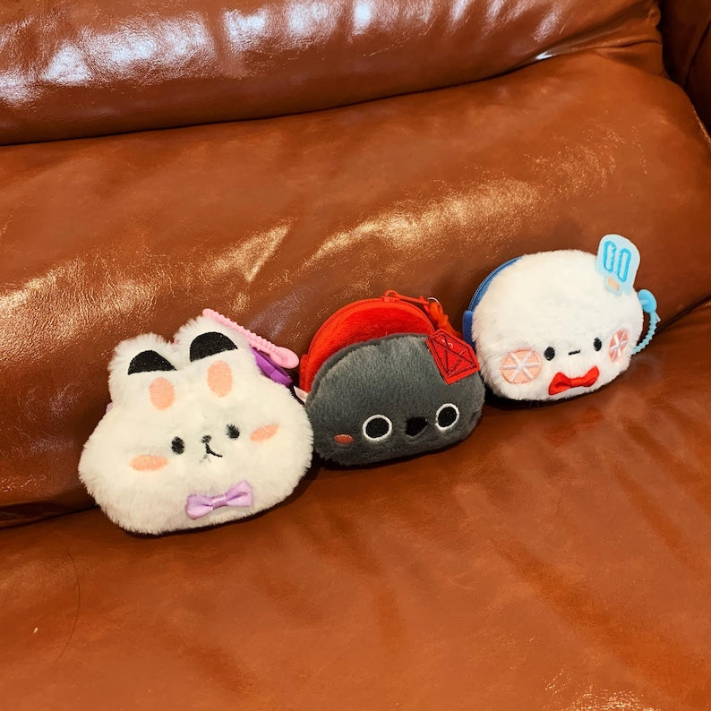 Love and Deepspace Animal Plush Mini Coin Purse Xavier Zayne Rafayel Sylus Caleb Handmade Cute Zipper Pouch Fanmade Gift detail image 1