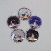 Love and Deepspace Badge Holder Keychain Set Xavier Zayne Rafayel Sylus Caleb LADS Acrylic Badge Clip Fanmade Gift