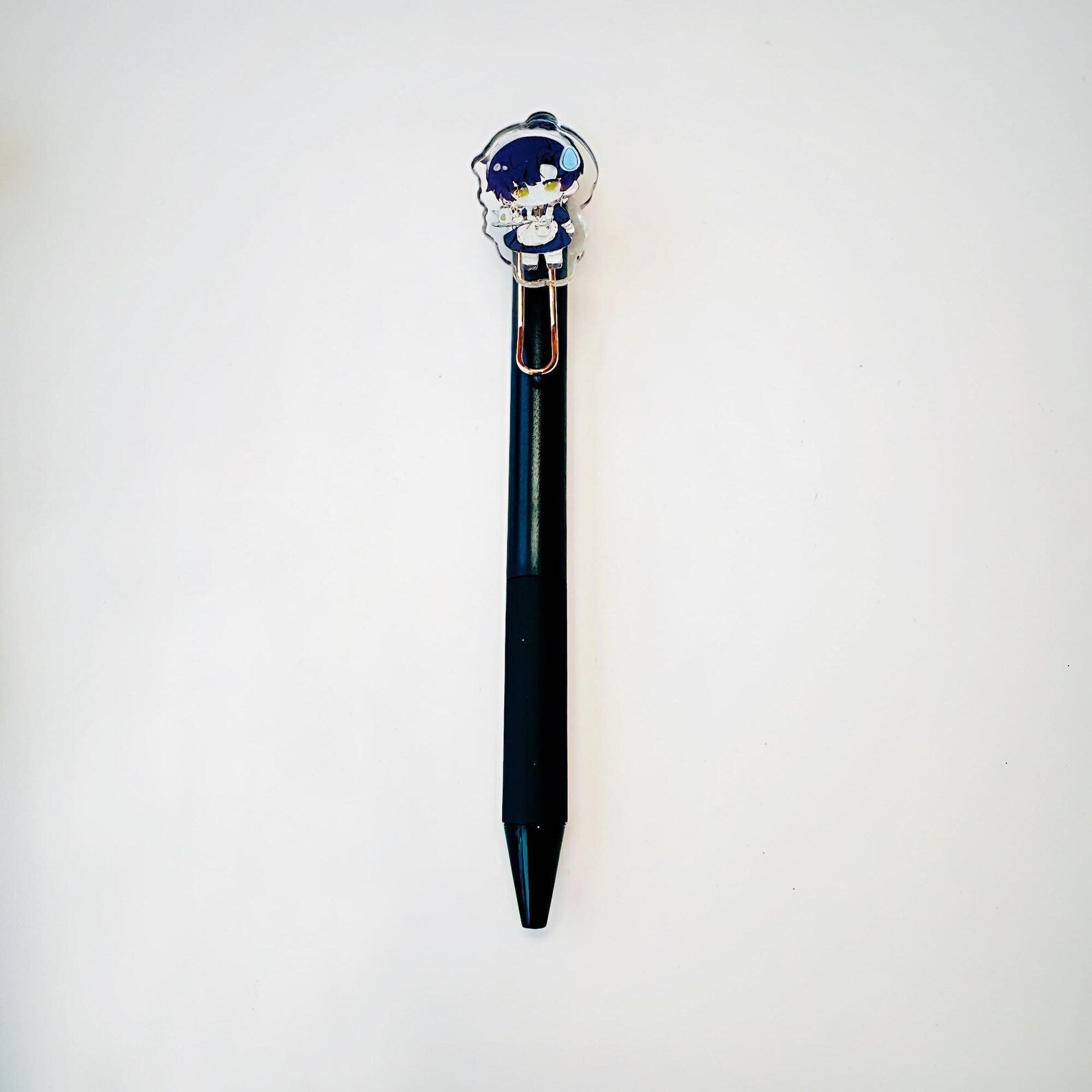 Love and Deepspace Black Gel Ink Pen Set 5 Pack Caleb Sylus Zayne Rafayel Xavier 0.5mm Maid Outfit Fanmade Stationery Gift detail image 3