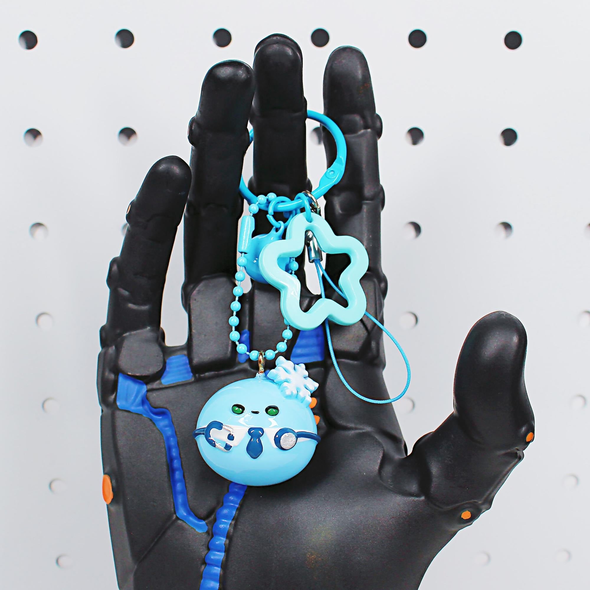 Love and Deepspace Blobbu Keychain Set Hand Painted Xavier Zayne Rafayel Sylus Caleb LADS Acrylic Charm Fanmade Gift detail image 8