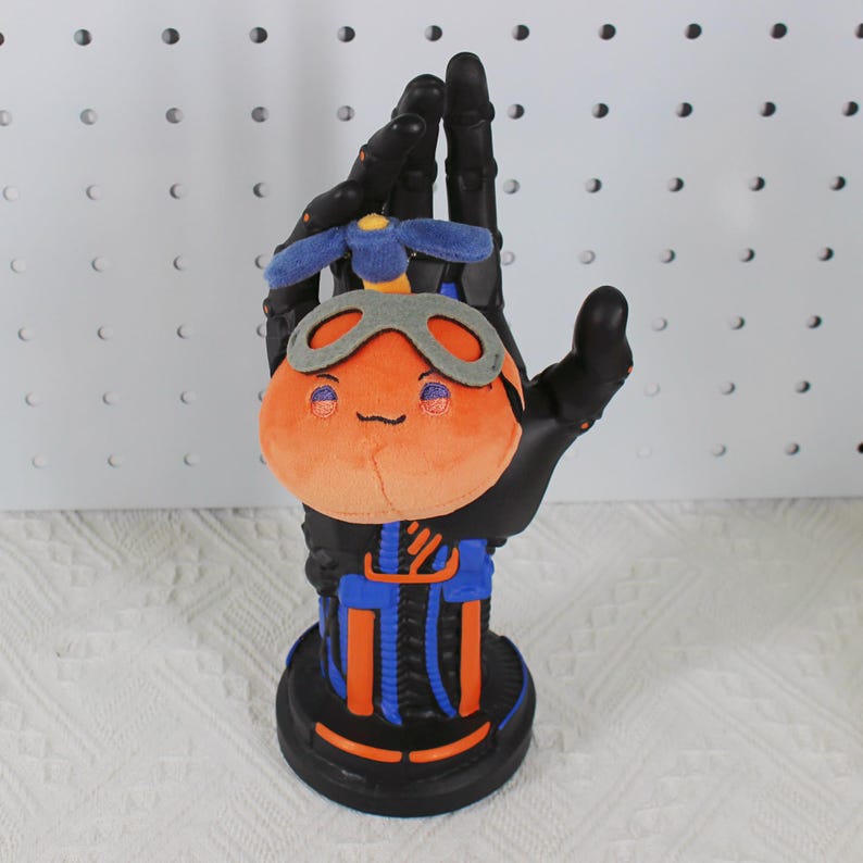 Love and Deepspace Caleb Cyberpunk Arm Jewelry & Controller Stand 10 Inch Resin Display Hand Model Fanmade Game Collectible Gift detail image 2