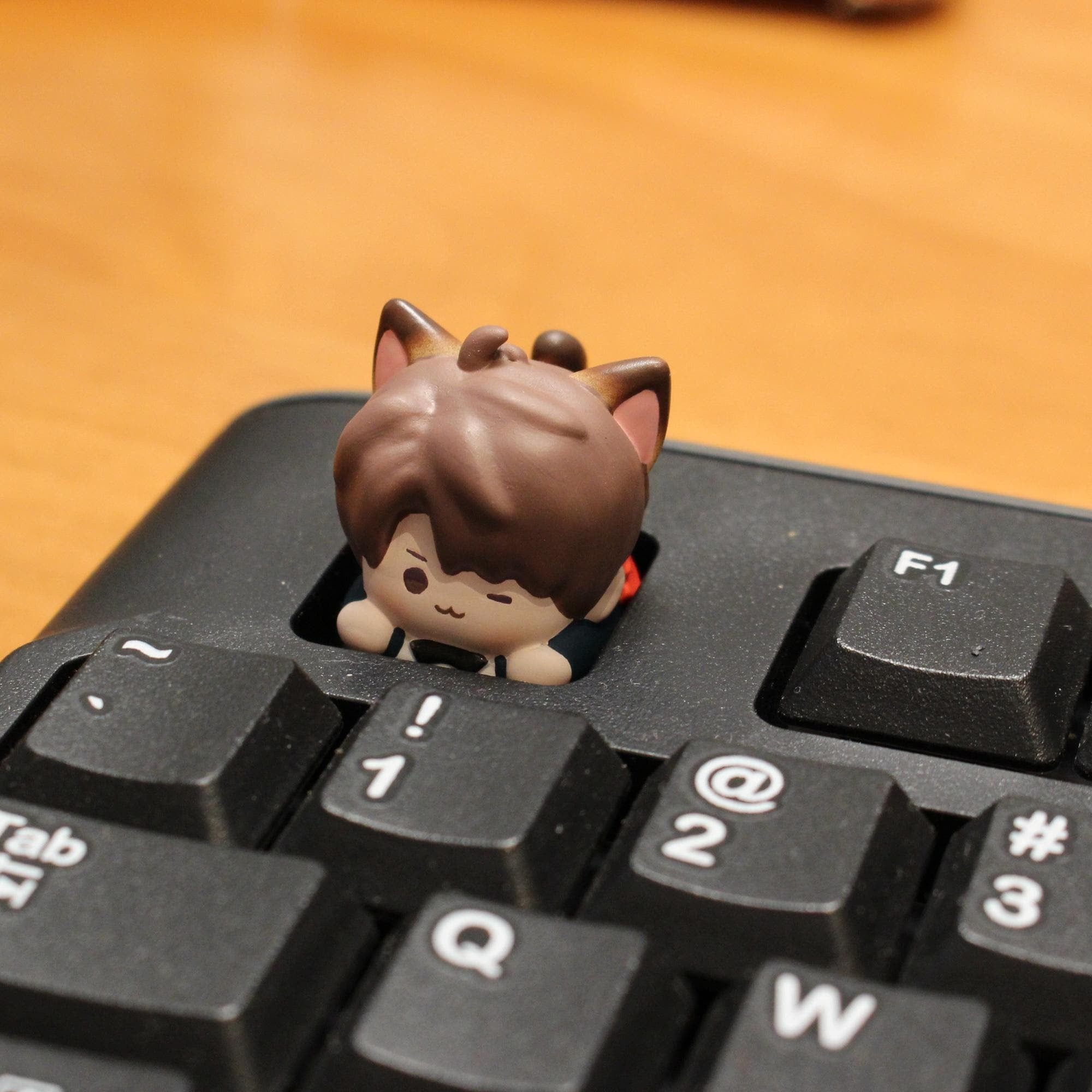 Love and Deepspace Catboy Keycaps Set Rafayel Zayne Xavier Sylus Caleb Cute Anime Resin Keycaps for Mechanical Keyboard LADS Fanmade detail image 10