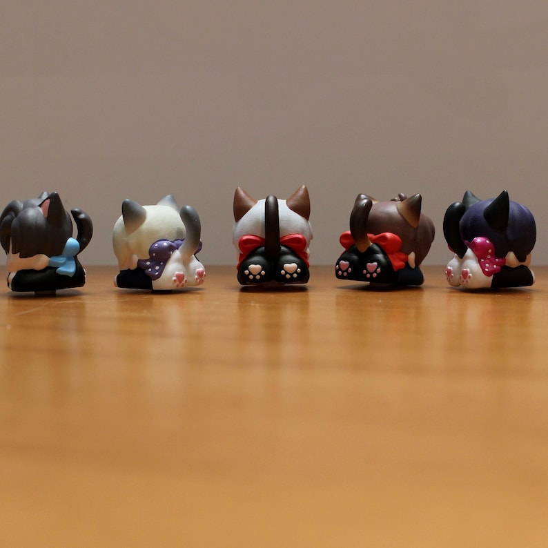 Love and Deepspace Catboy Keycaps Set Rafayel Zayne Xavier Sylus Caleb Cute Anime Resin Keycaps for Mechanical Keyboard LADS Fanmade detail image 3