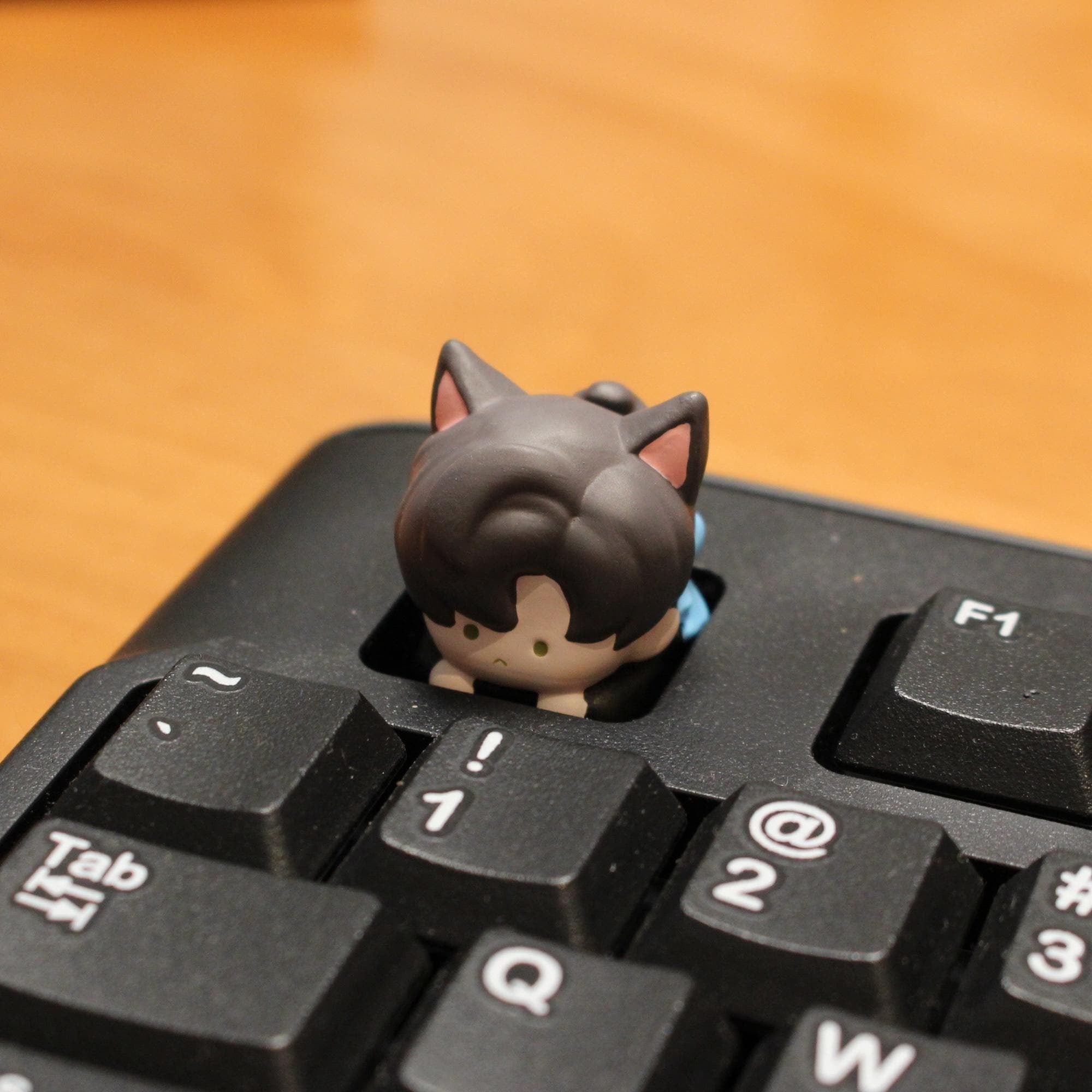 Love and Deepspace Catboy Keycaps Set Rafayel Zayne Xavier Sylus Caleb Cute Anime Resin Keycaps for Mechanical Keyboard LADS Fanmade detail image 7