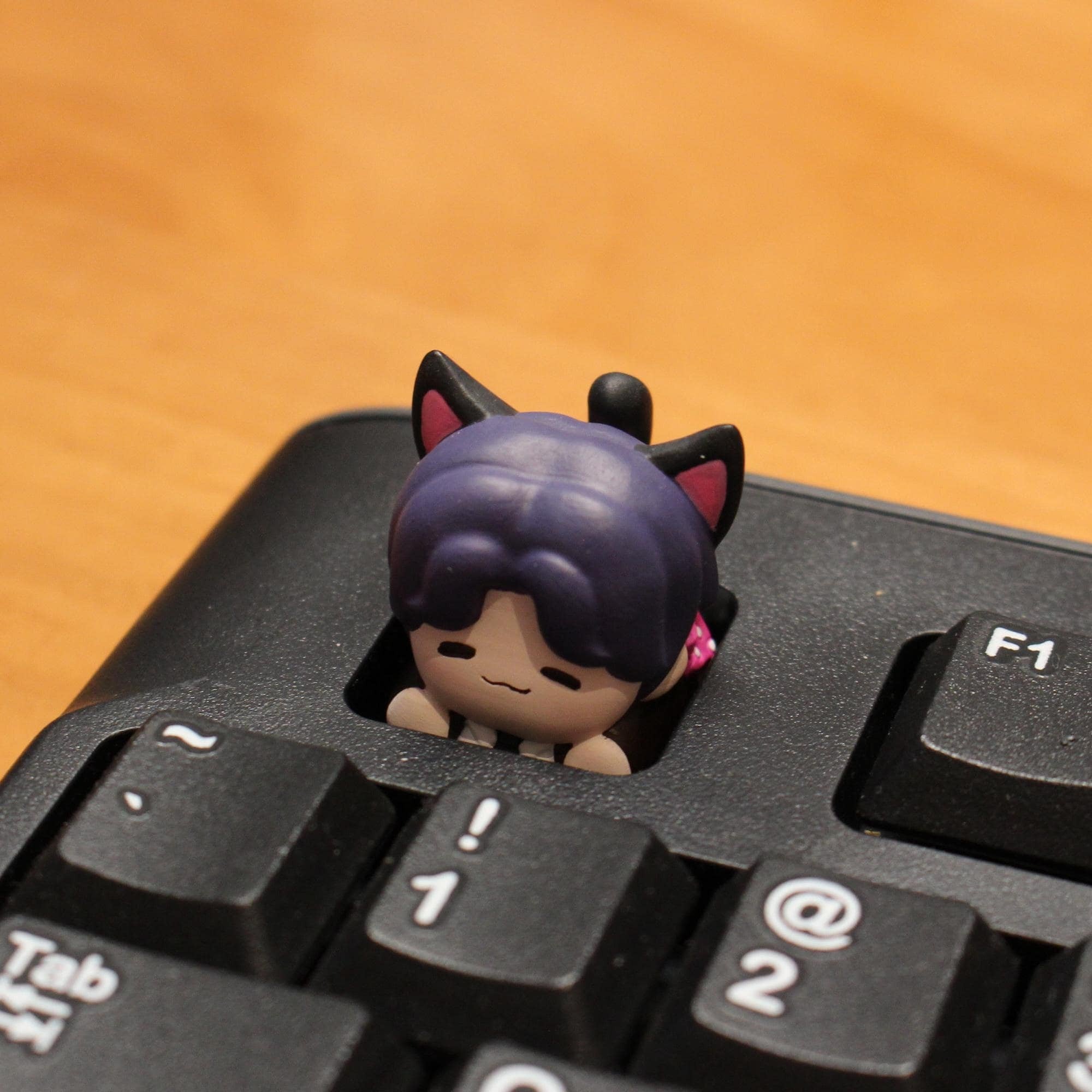 Love and Deepspace Catboy Keycaps Set Rafayel Zayne Xavier Sylus Caleb Cute Anime Resin Keycaps for Mechanical Keyboard LADS Fanmade detail image 8