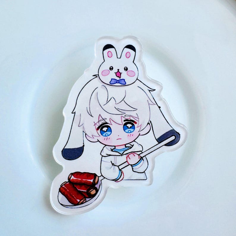 Love and Deepspace Enamel Pin Set Rafayel Xavier Zayne Sylus Caleb Mascot Acrylic Pins Fanmade LADS Gift Collection detail image 3