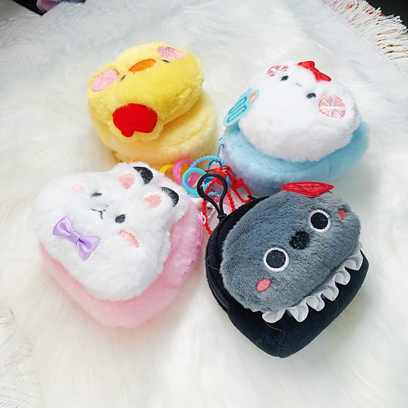 Love and Deepspace Handmade Mini Plush Coin Purse Keychain Rafayel Zayne Xavier Sylus Caleb Animal Pouch Fanmade Gift LADS detail image 1