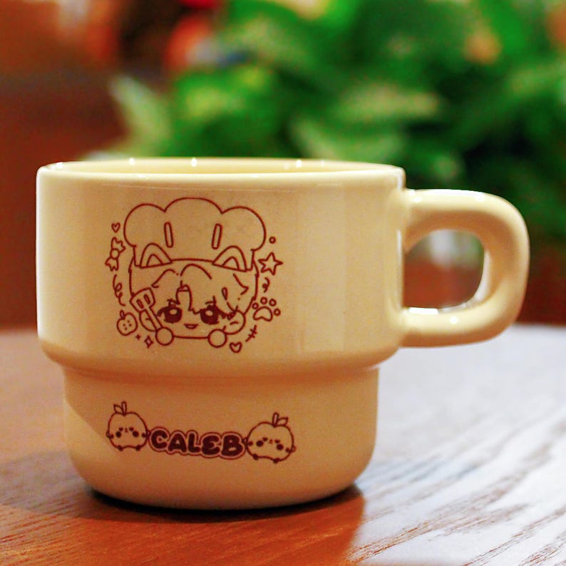 Love and Deepspace Mug Set Ceramic Coffee Cups Xavier Zayne Rafayel Sylus Caleb Gamer Gift Fanmade LADS Drinkware