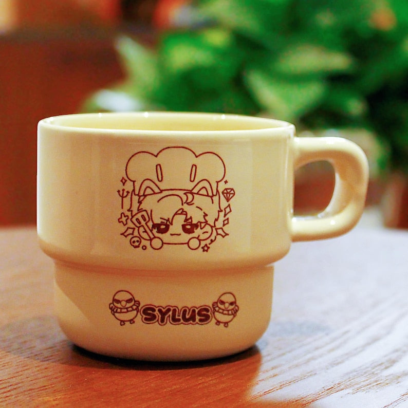 Love and Deepspace Mug Set Ceramic Coffee Cups Xavier Zayne Rafayel Sylus Caleb Gamer Gift Fanmade LADS Drinkware detail image 3