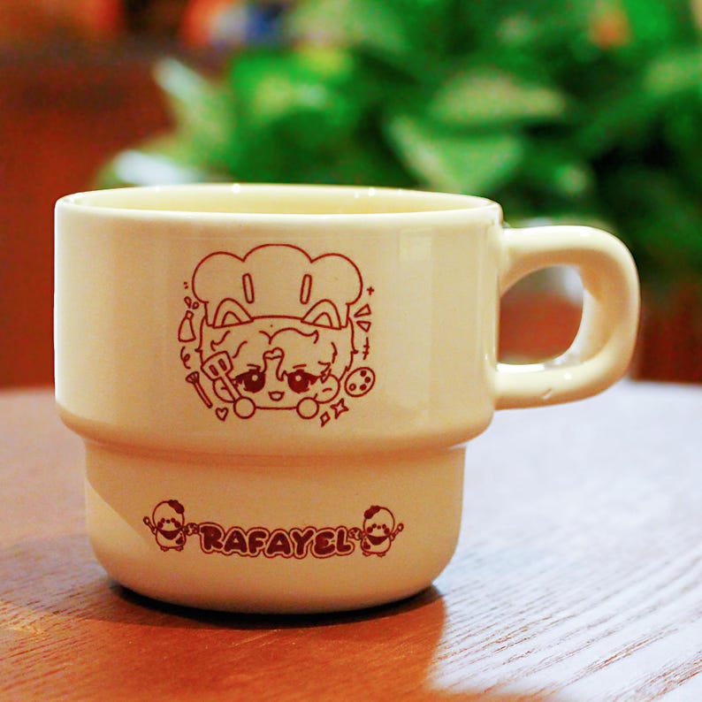 Love and Deepspace Mug Set Ceramic Coffee Cups Xavier Zayne Rafayel Sylus Caleb Gamer Gift Fanmade LADS Drinkware detail image 4