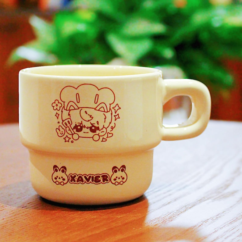 Love and Deepspace Mug Set Ceramic Coffee Cups Xavier Zayne Rafayel Sylus Caleb Gamer Gift Fanmade LADS Drinkware detail image 6