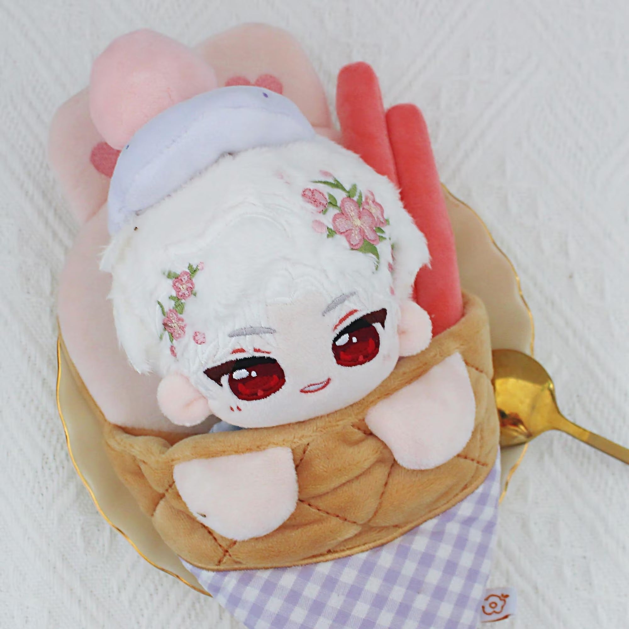 Love and Deepspace Plush Crepe Keychain Xavier Zayne Rafayel Sylus Caleb Cute Doll Pouch Fanmade LADS Gift detail image 10