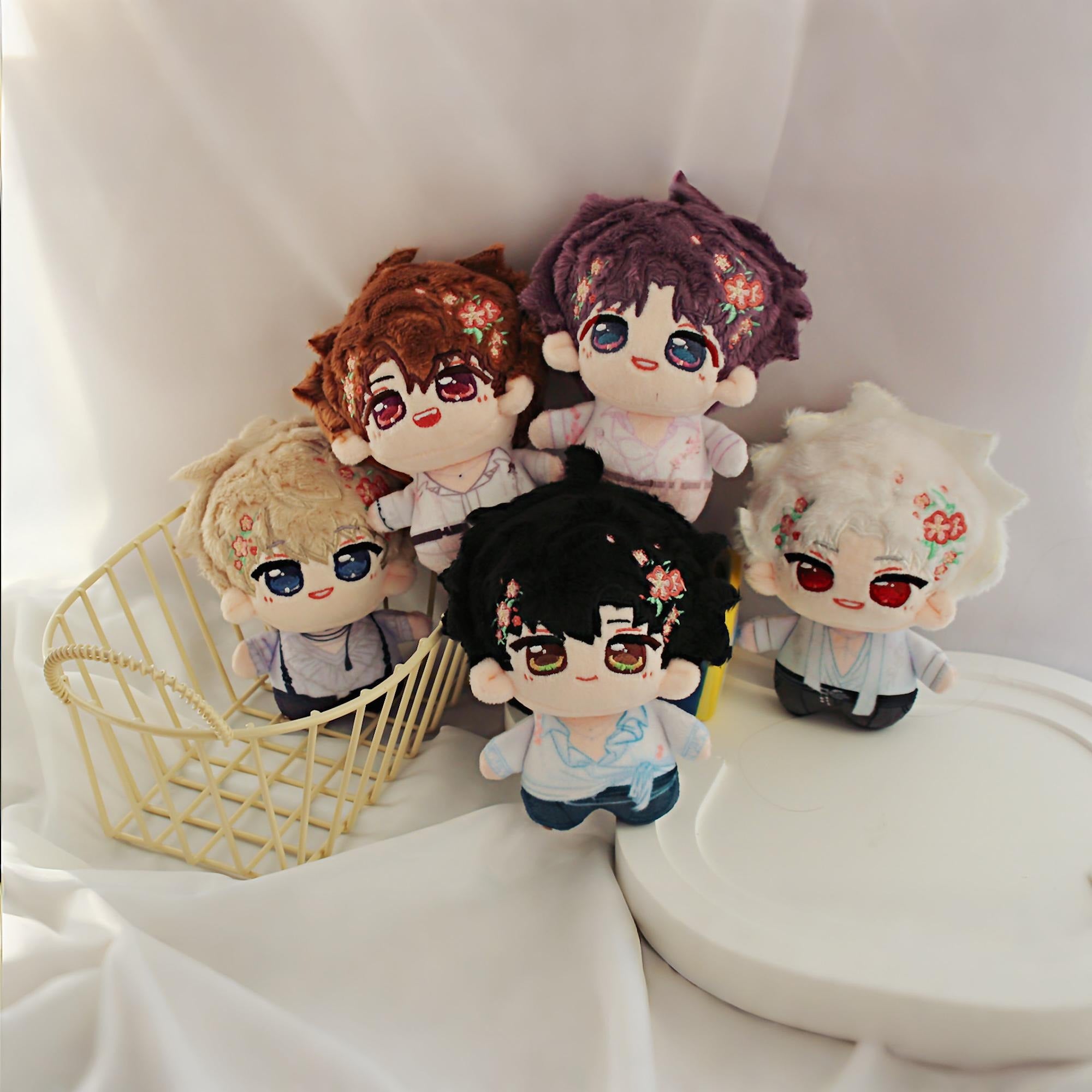 Love and Deepspace Plush Crepe Keychain Xavier Zayne Rafayel Sylus Caleb Cute Doll Pouch Fanmade LADS Gift detail image 11