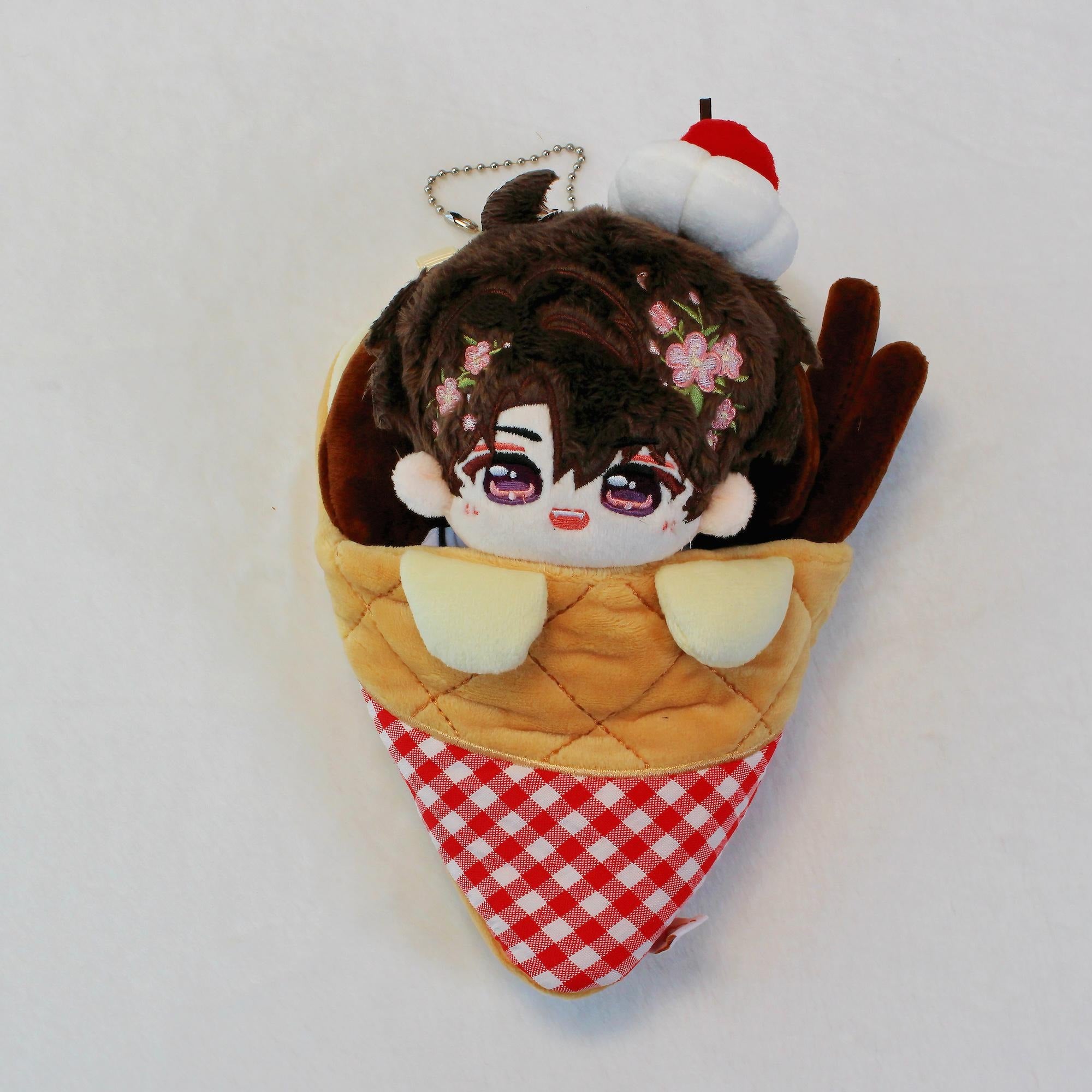 Love and Deepspace Plush Crepe Keychain Xavier Zayne Rafayel Sylus Caleb Cute Doll Pouch Fanmade LADS Gift detail image 12