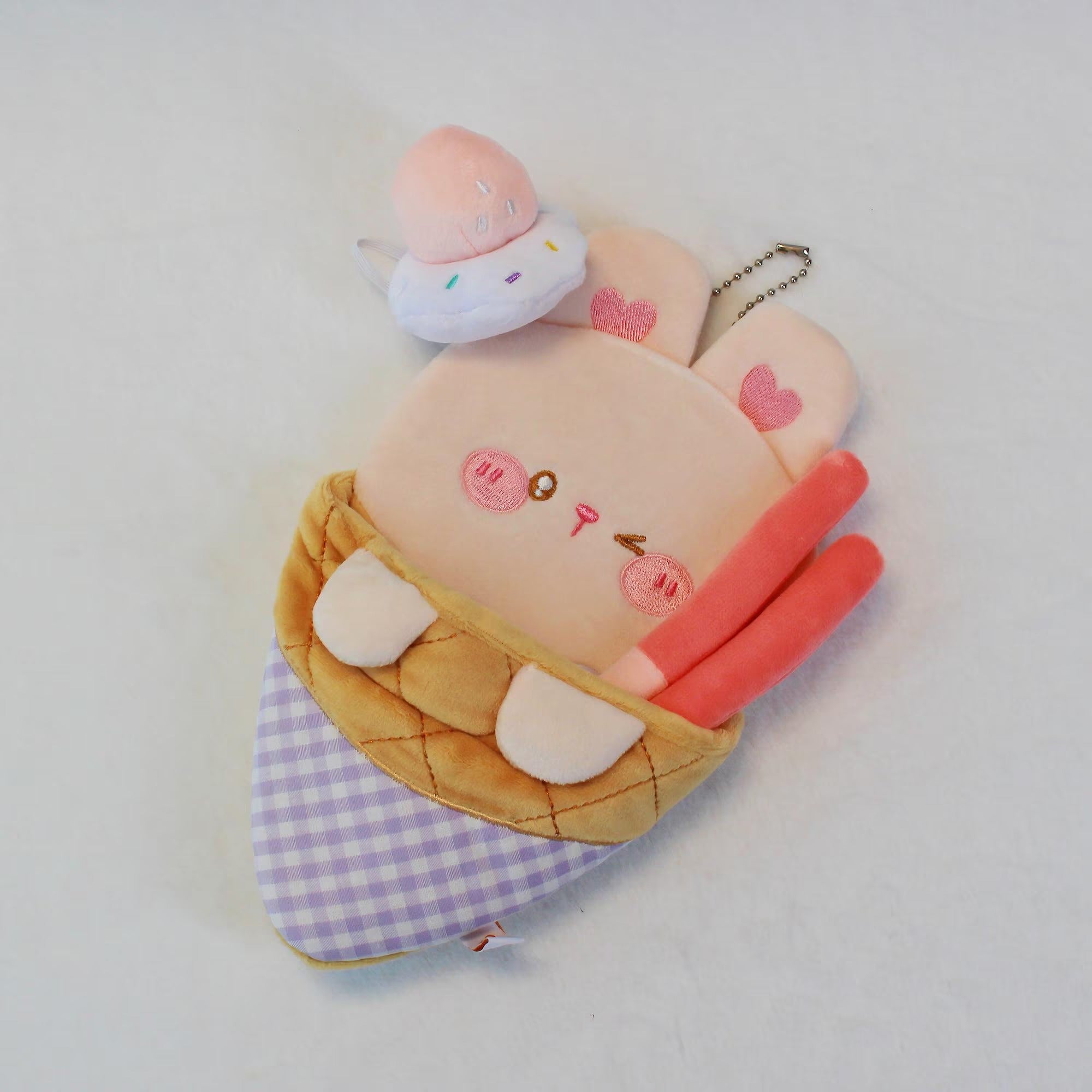 Love and Deepspace Plush Crepe Keychain Xavier Zayne Rafayel Sylus Caleb Cute Doll Pouch Fanmade LADS Gift detail image 13