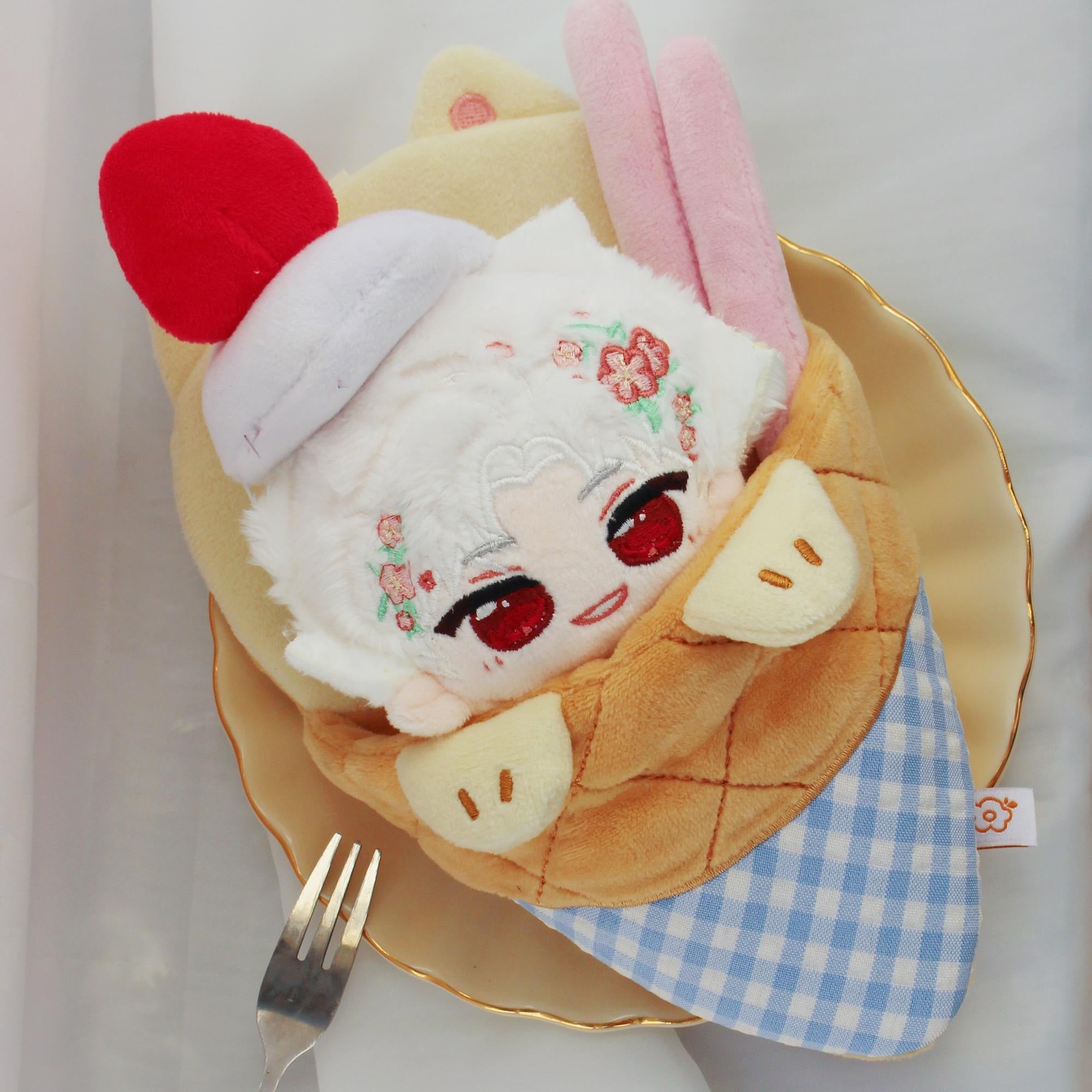 Love and Deepspace Plush Crepe Keychain Xavier Zayne Rafayel Sylus Caleb Cute Doll Pouch Fanmade LADS Gift detail image 2