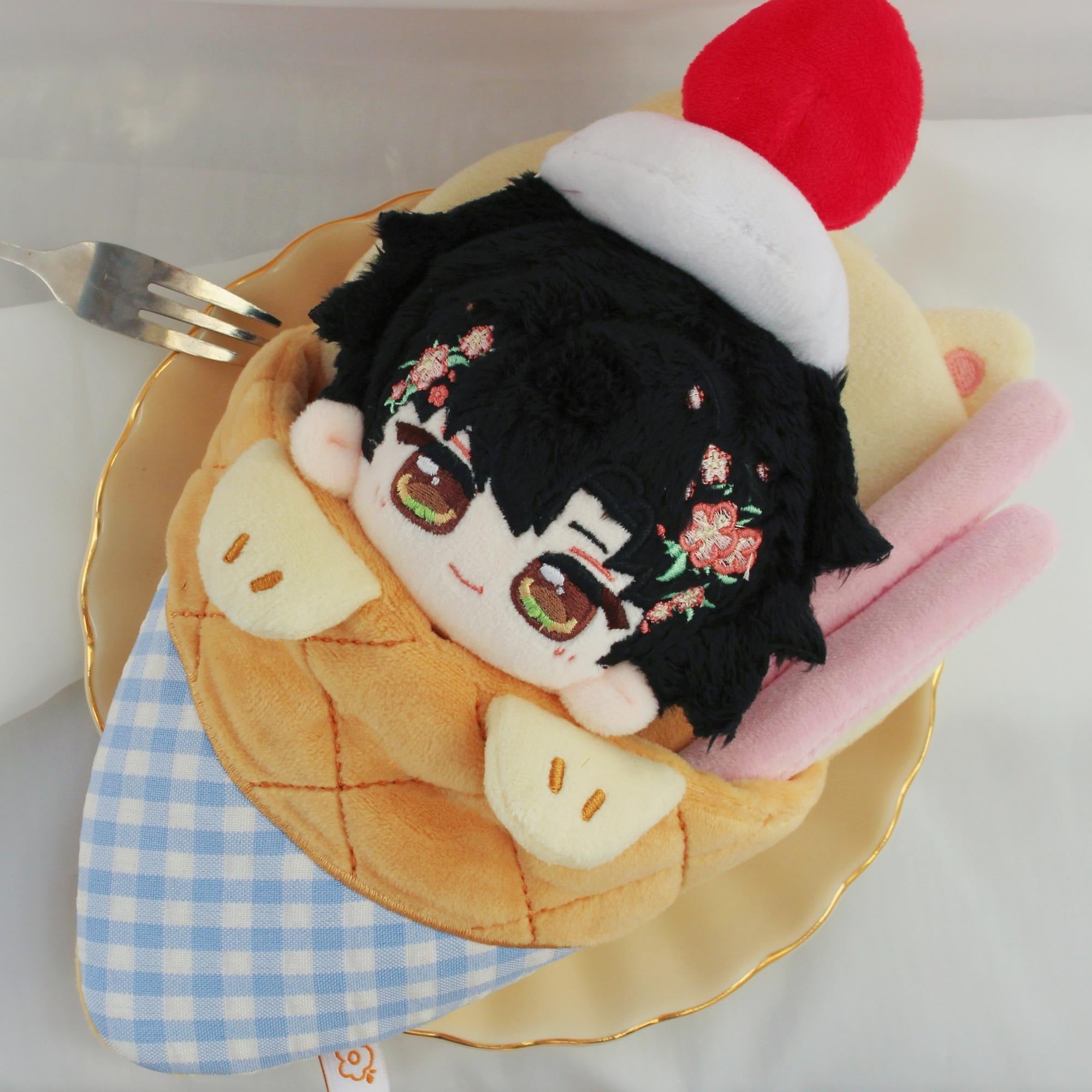 Love and Deepspace Plush Crepe Keychain Xavier Zayne Rafayel Sylus Caleb Cute Doll Pouch Fanmade LADS Gift detail image 3