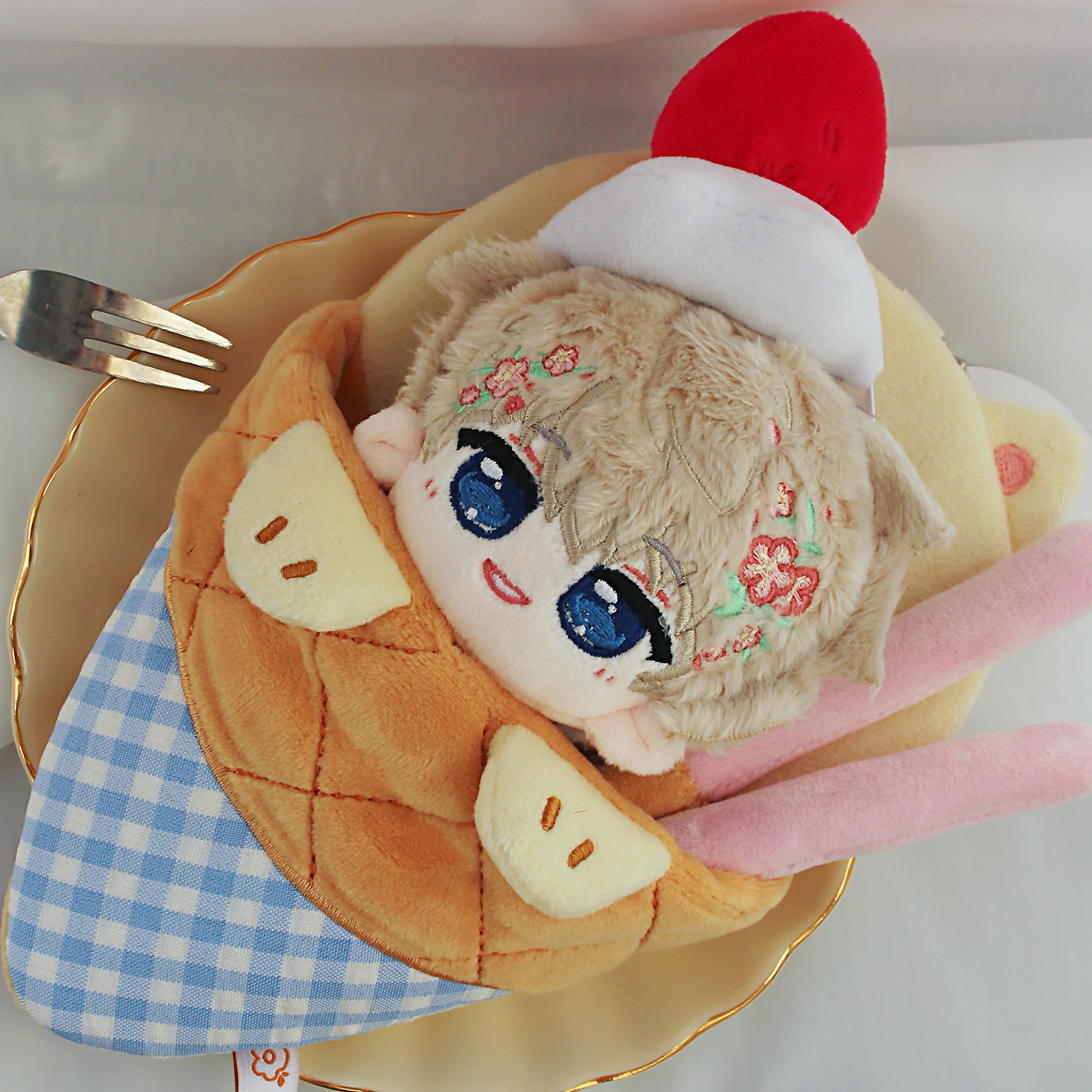 Love and Deepspace Plush Crepe Keychain Xavier Zayne Rafayel Sylus Caleb Cute Doll Pouch Fanmade LADS Gift detail image 5