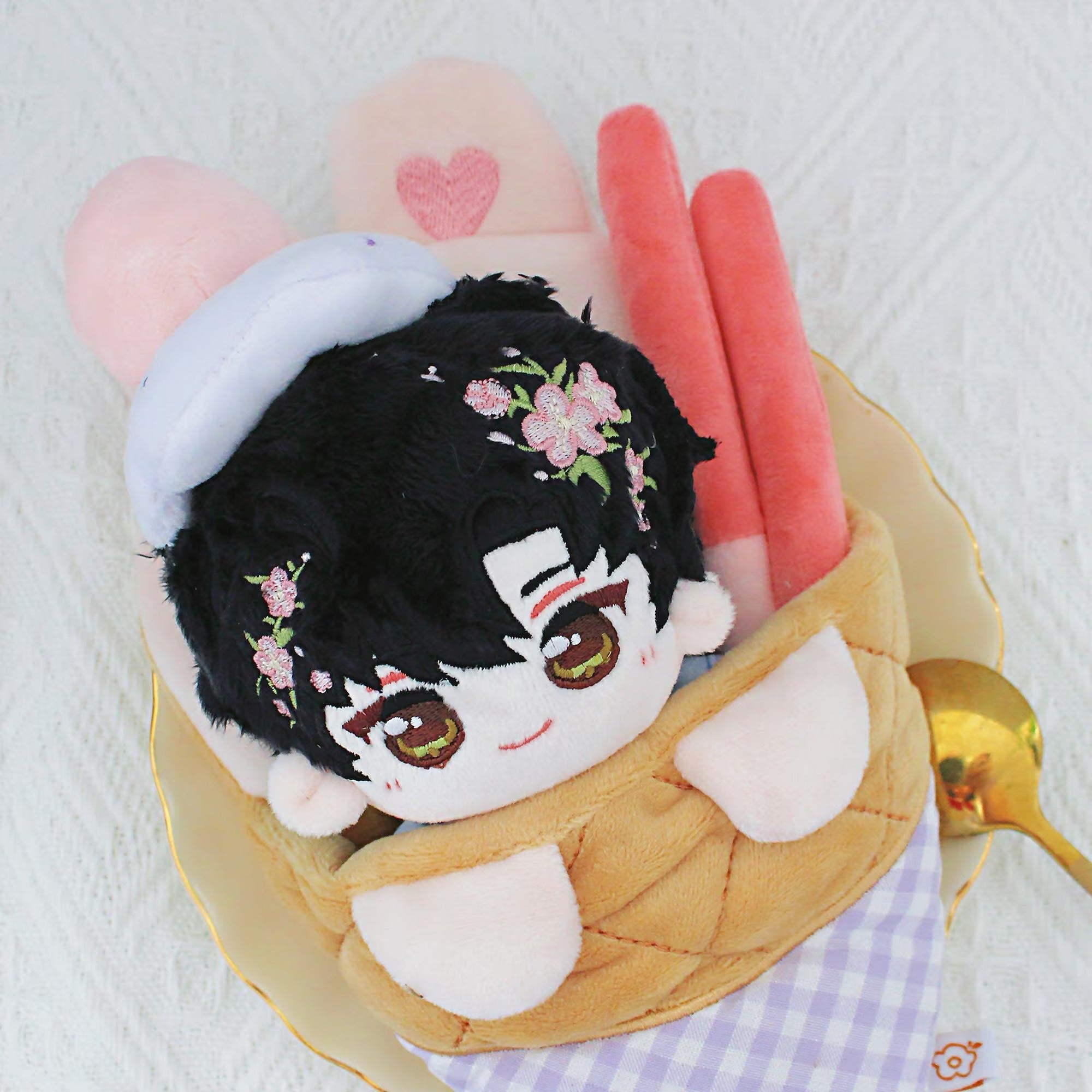 Love and Deepspace Plush Crepe Keychain Xavier Zayne Rafayel Sylus Caleb Cute Doll Pouch Fanmade LADS Gift detail image 9