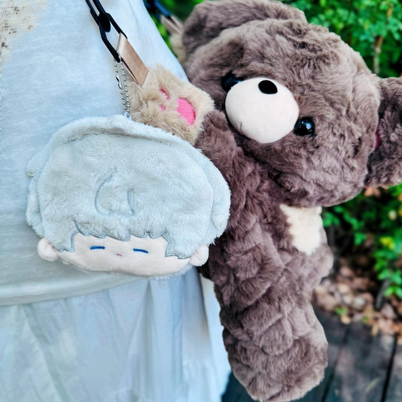 Love and Deepspace Plush Keychain Xavier or Zayne Soft Plush Bag Charm LADS Fanmade Cute Character Keyring Gift detail image 2