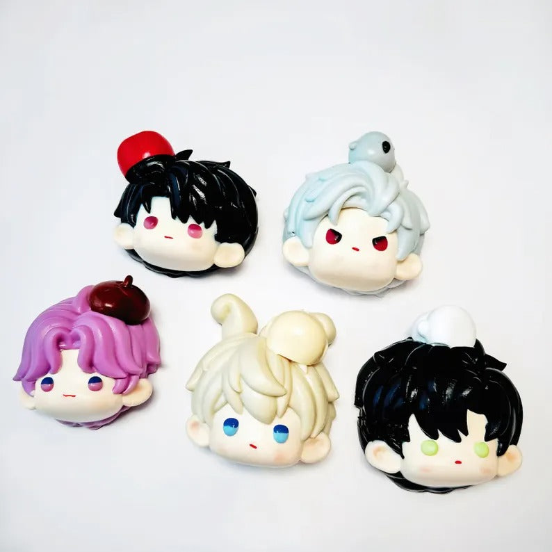 Love and Deepspace Squeeze Toys Xavier Zayne Rafayel Sylus Caleb Silicone Stress Relief Squishy Toys Otome Game Fanmade Gift Set detail image 2
