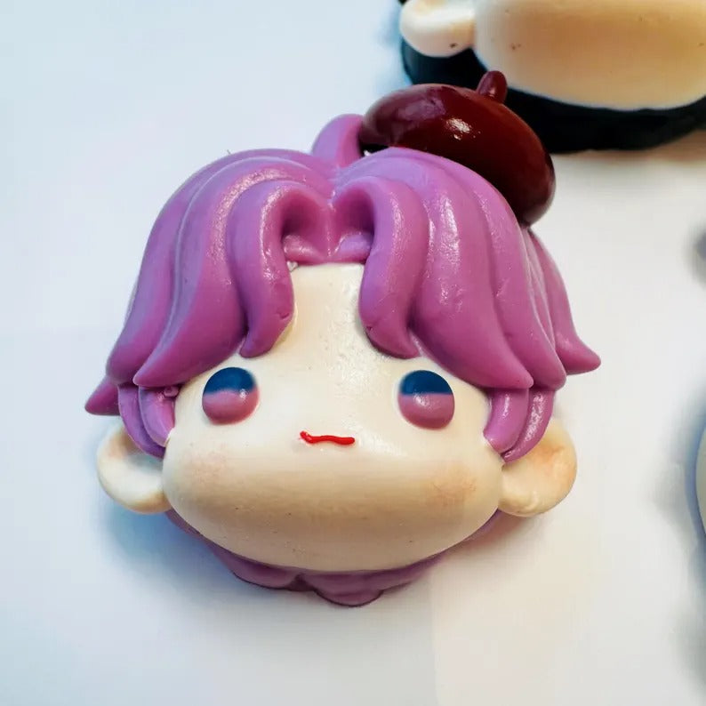 Love and Deepspace Squeeze Toys Xavier Zayne Rafayel Sylus Caleb Silicone Stress Relief Squishy Toys Otome Game Fanmade Gift Set detail image 6