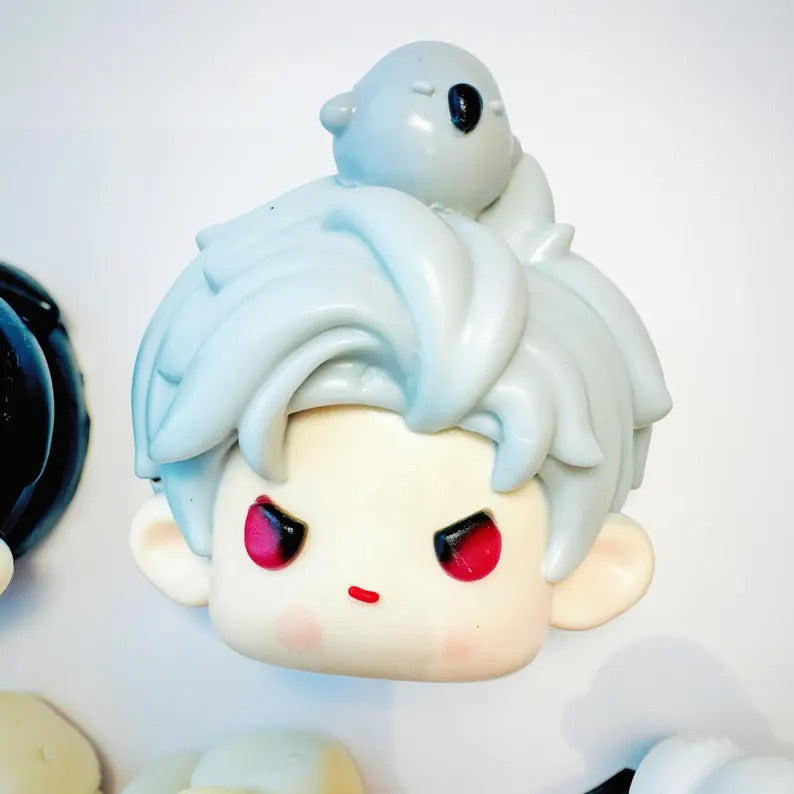 Love and Deepspace Squeeze Toys Xavier Zayne Rafayel Sylus Caleb Silicone Stress Relief Squishy Toys Otome Game Fanmade Gift Set detail image 9