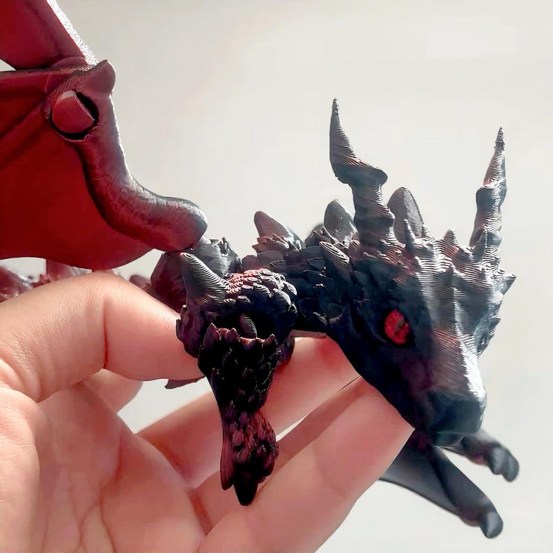 Love and Deepspace Sylus Articulated Dragon Figure Poseable Dragon Form 39cm Fanmade Collectible LADS Display Model detail image 4