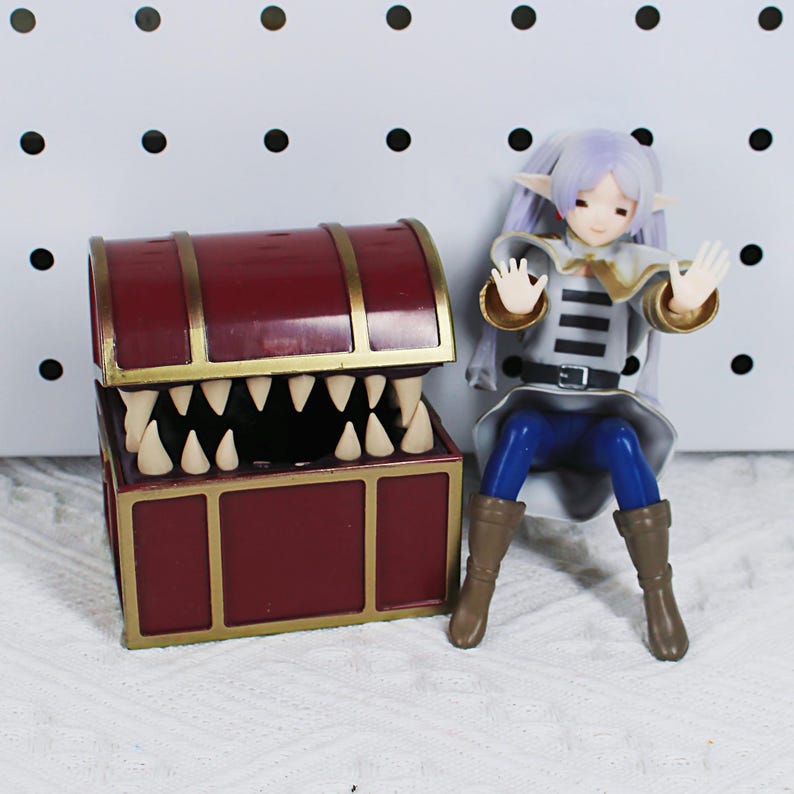 Mimic Got Frieren Desktop Decoration Frieren Beyond Journey’s End Anime Scene Figure Desk Display Fanmade Gift detail image 4