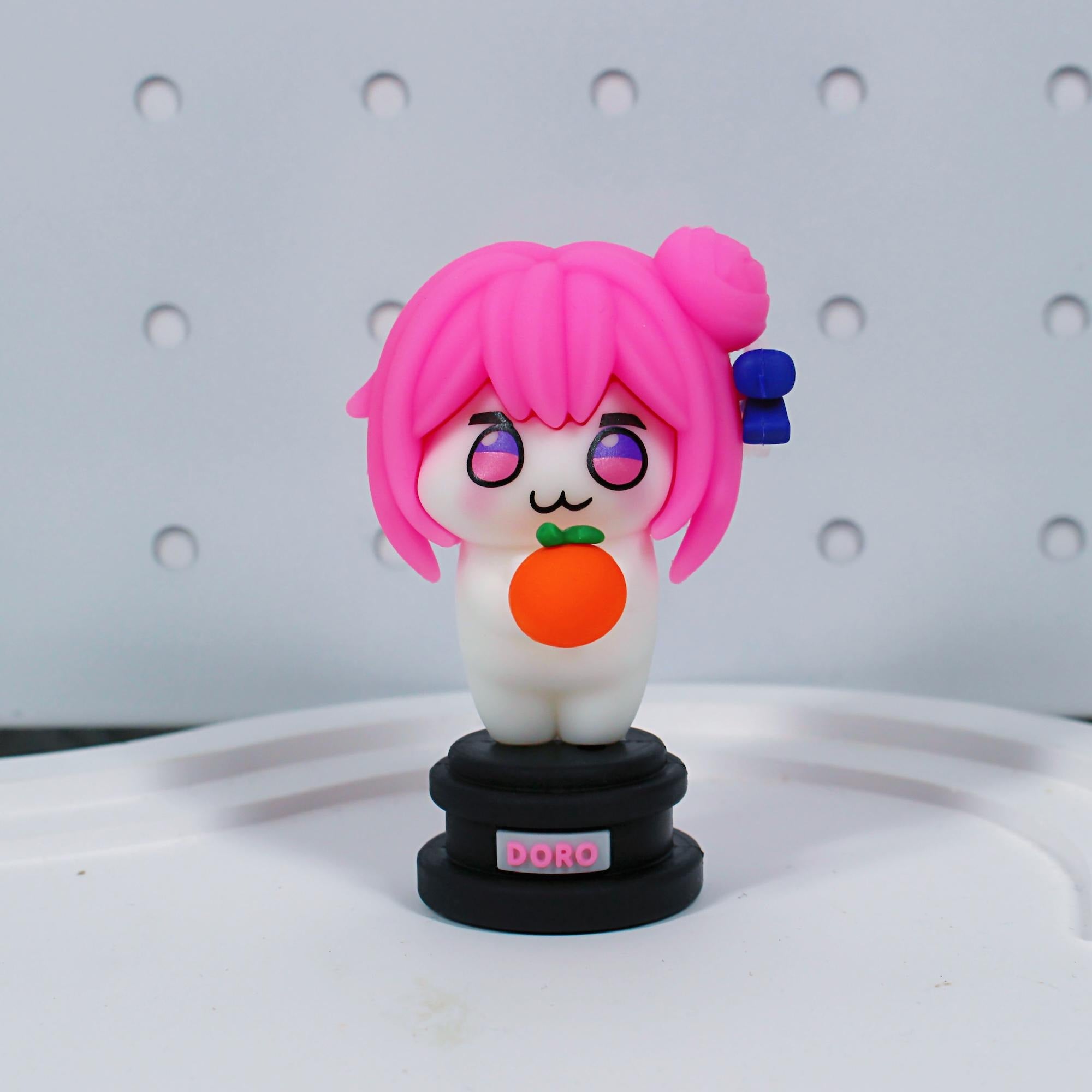 NIKKE: The Goddess of Victory Cute Doro Meme Figurine on Trophy Desk Figure Funny Orange Accessory Fanmade Game Collectible Gift detail image 5