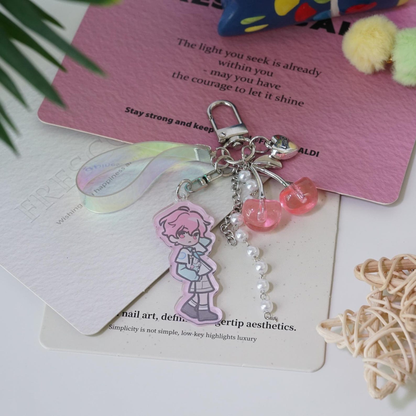 PLAVE 2026 Season’s Greetings Acrylic Keychain Set Fanmade Kpop Merch Double-Sided Holographic Bag Charm Gift PLLI detail image 2