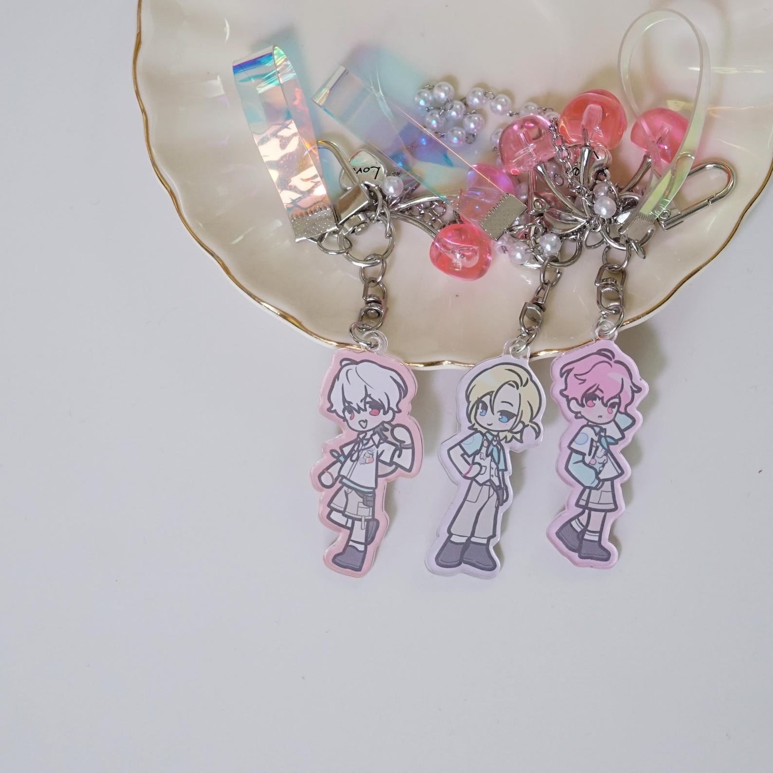 PLAVE 2026 Season’s Greetings Acrylic Keychain Set Fanmade Kpop Merch Double-Sided Holographic Bag Charm Gift PLLI detail image 1
