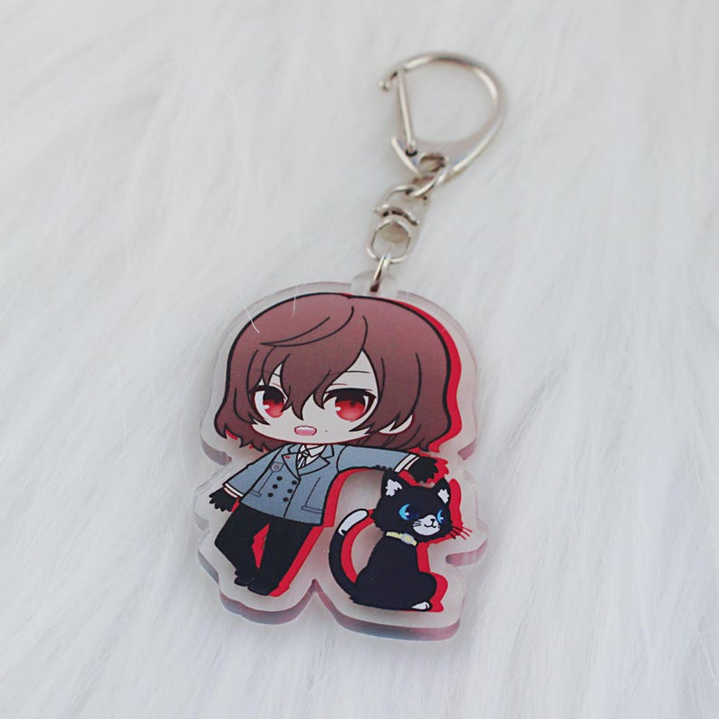 Persona 5 Chibi Keychain Set Joker Panther Skull Phantom Thieves Fanmade Acrylic Charms detail image 4