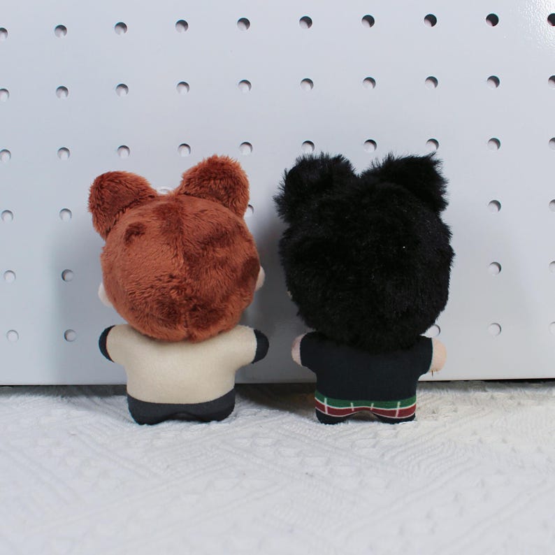 Persona 5 Chibi Plush Joker & Crow 4-inch Dolls Bag Charms Fanmade Phantom Thieves detail image 3