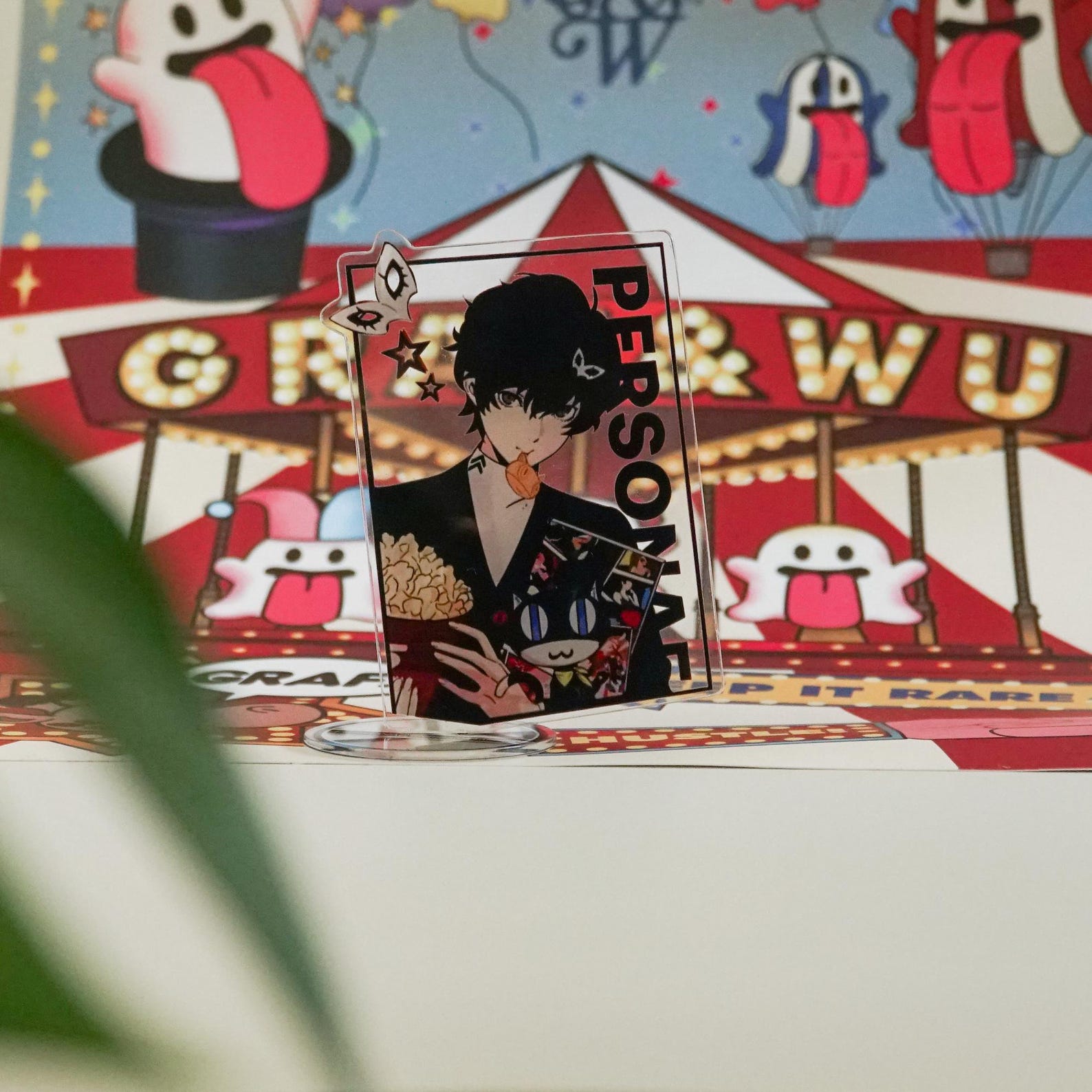 Persona 5 Joker Acrylic Standee Ren Amamiya Desk Figure Fanmade P5 Game Gift Collectible detail image 2