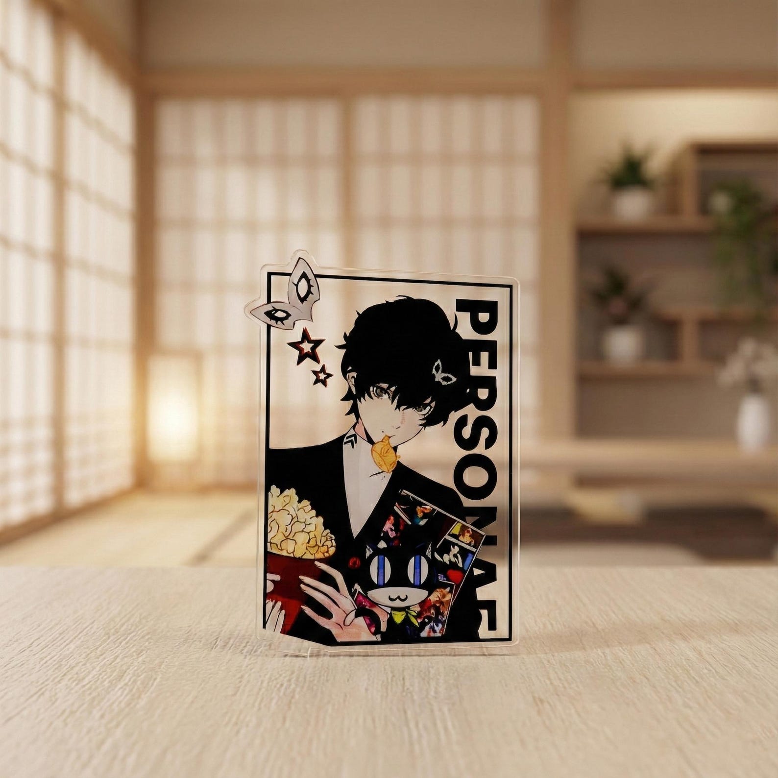 Persona 5 Joker Acrylic Standee Ren Amamiya Desk Figure Fanmade P5 Game Gift Collectible detail image 6
