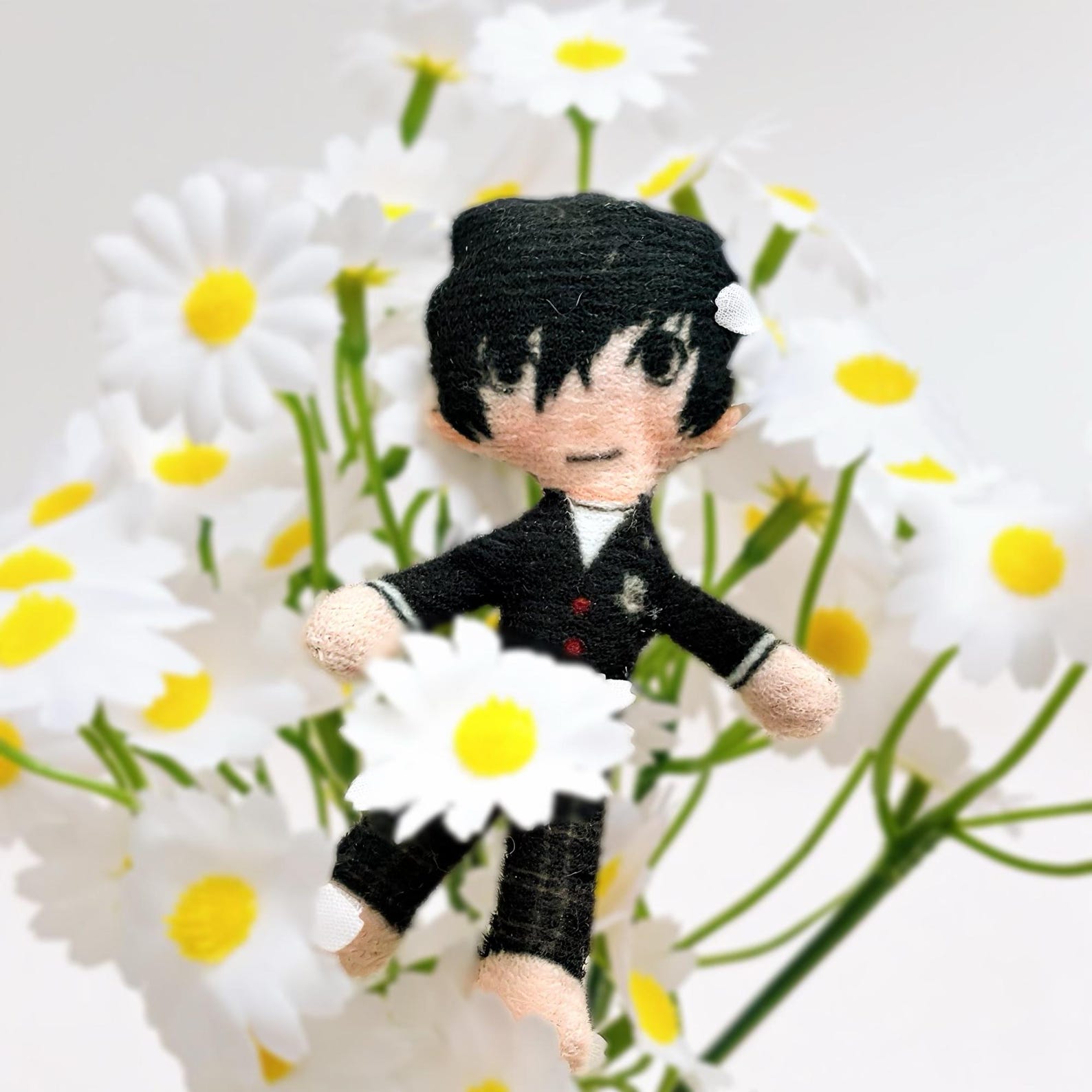 Persona 5 Mini Joker Wire Doll Keychain Bendable Ugly Cute Phantom Thief Bag Charm Fanmade Collectible detail image 5