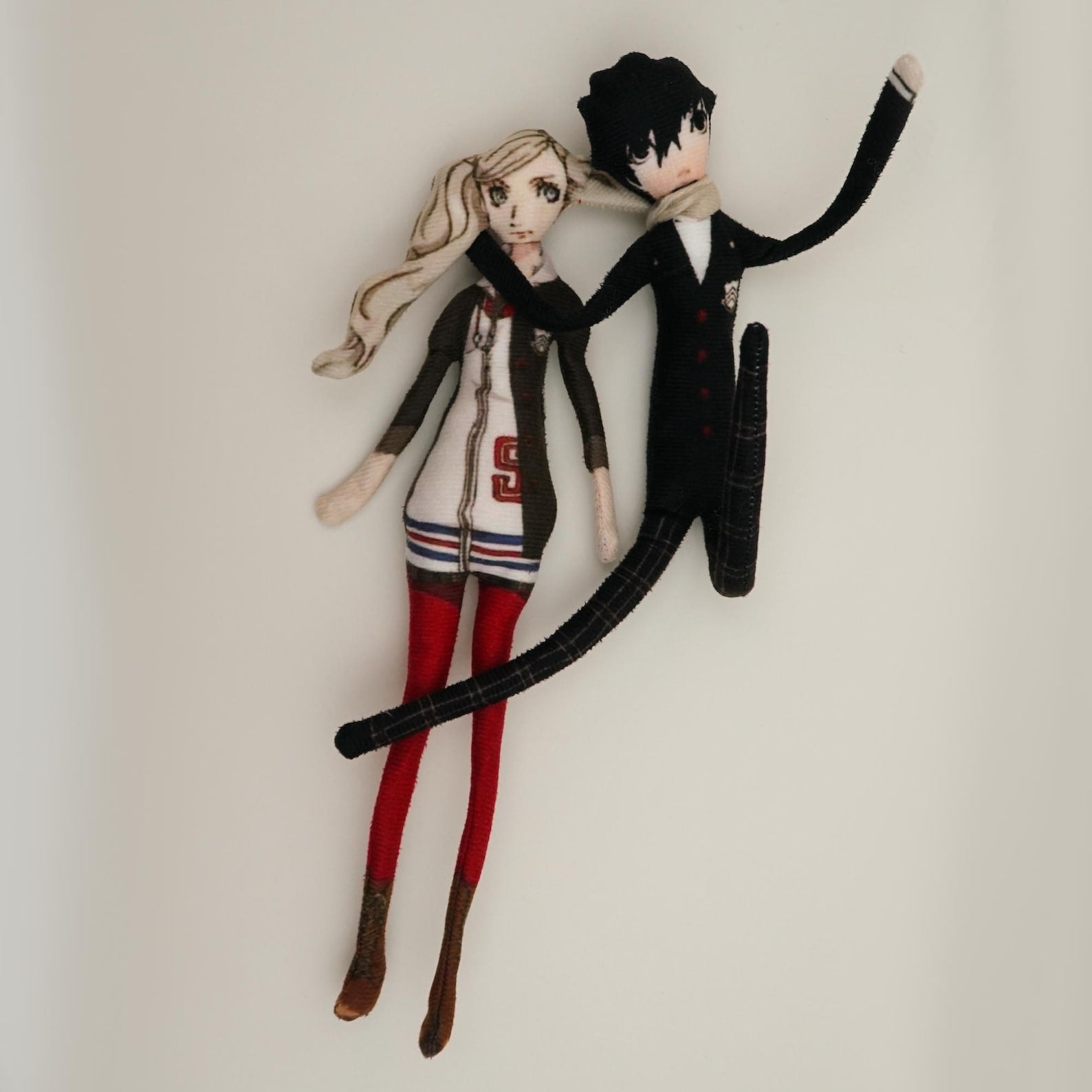 Persona 5 Phantom Thieves Abstract Wire Dolls Joker Crow Panther Fanmade P5 Collectible Figures detail image 2