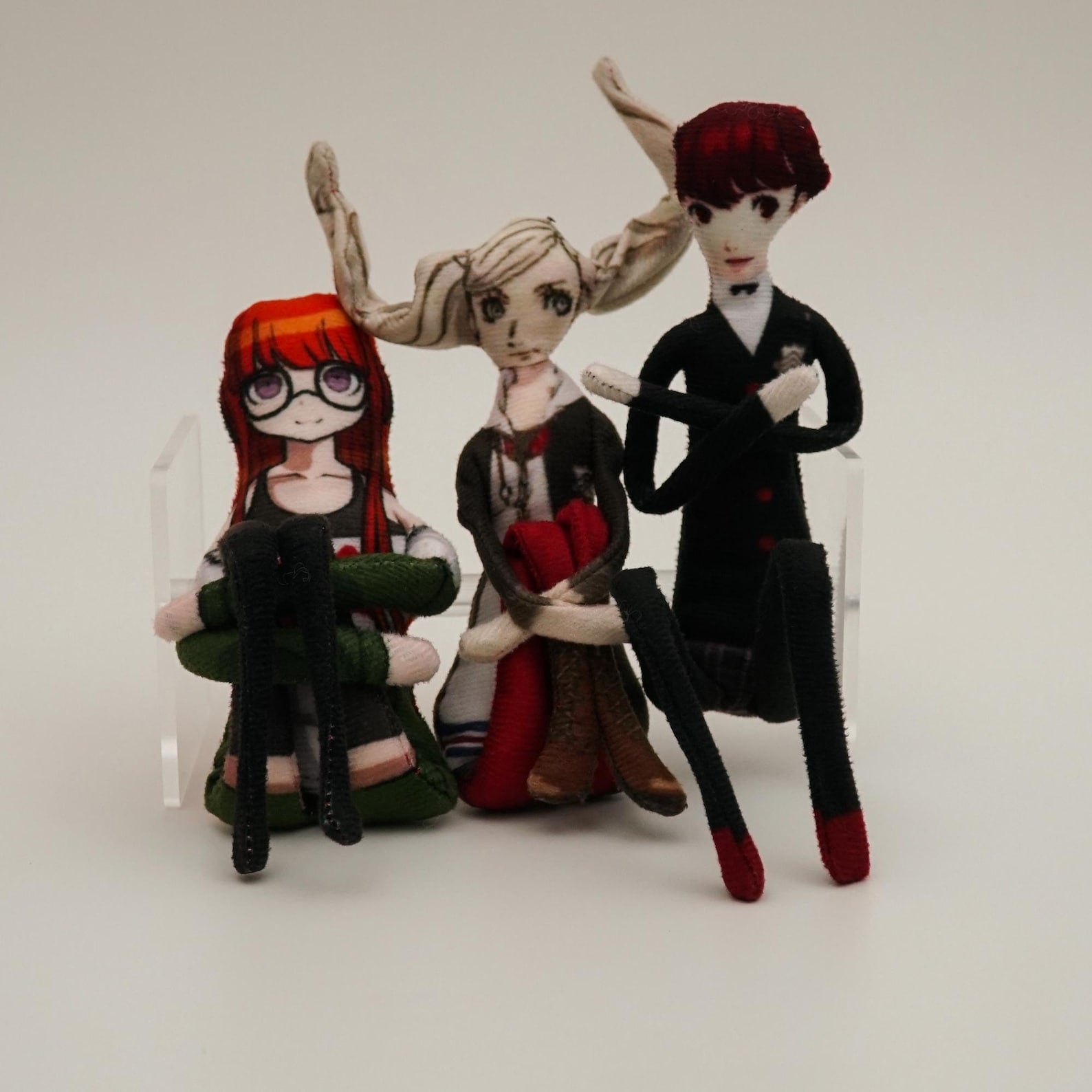 Persona 5 Phantom Thieves Abstract Wire Dolls Joker Crow Panther Fanmade P5 Collectible Figures detail image 4